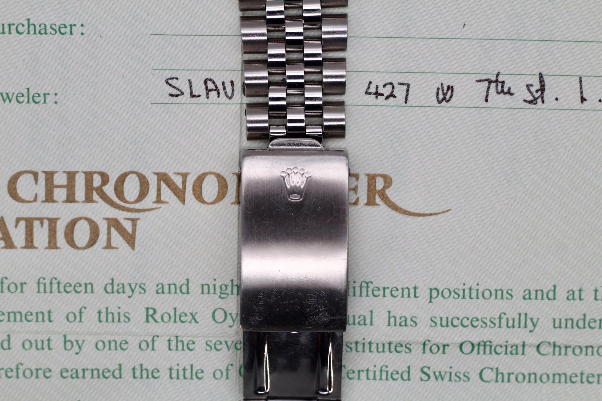 1979 Rolex Datejust Ref. 16030 Linen Dial | Box, Purchase Recepit, and Papers - Sierra Time Co