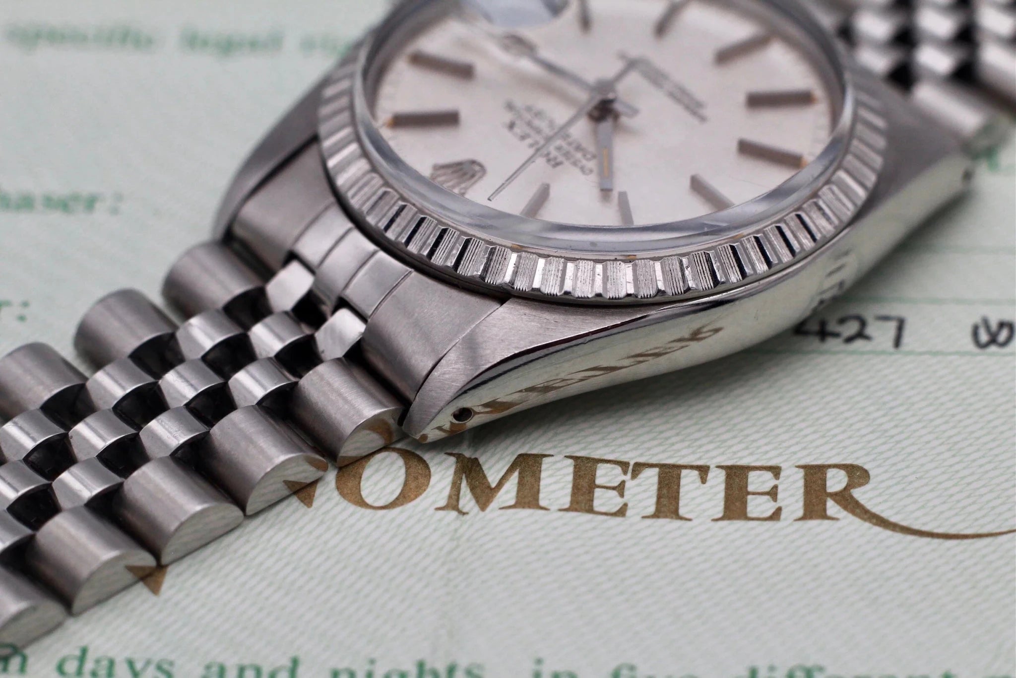 1979 Rolex Datejust Ref. 16030 Linen Dial | Box, Purchase Recepit, and Papers - Sierra Time Co
