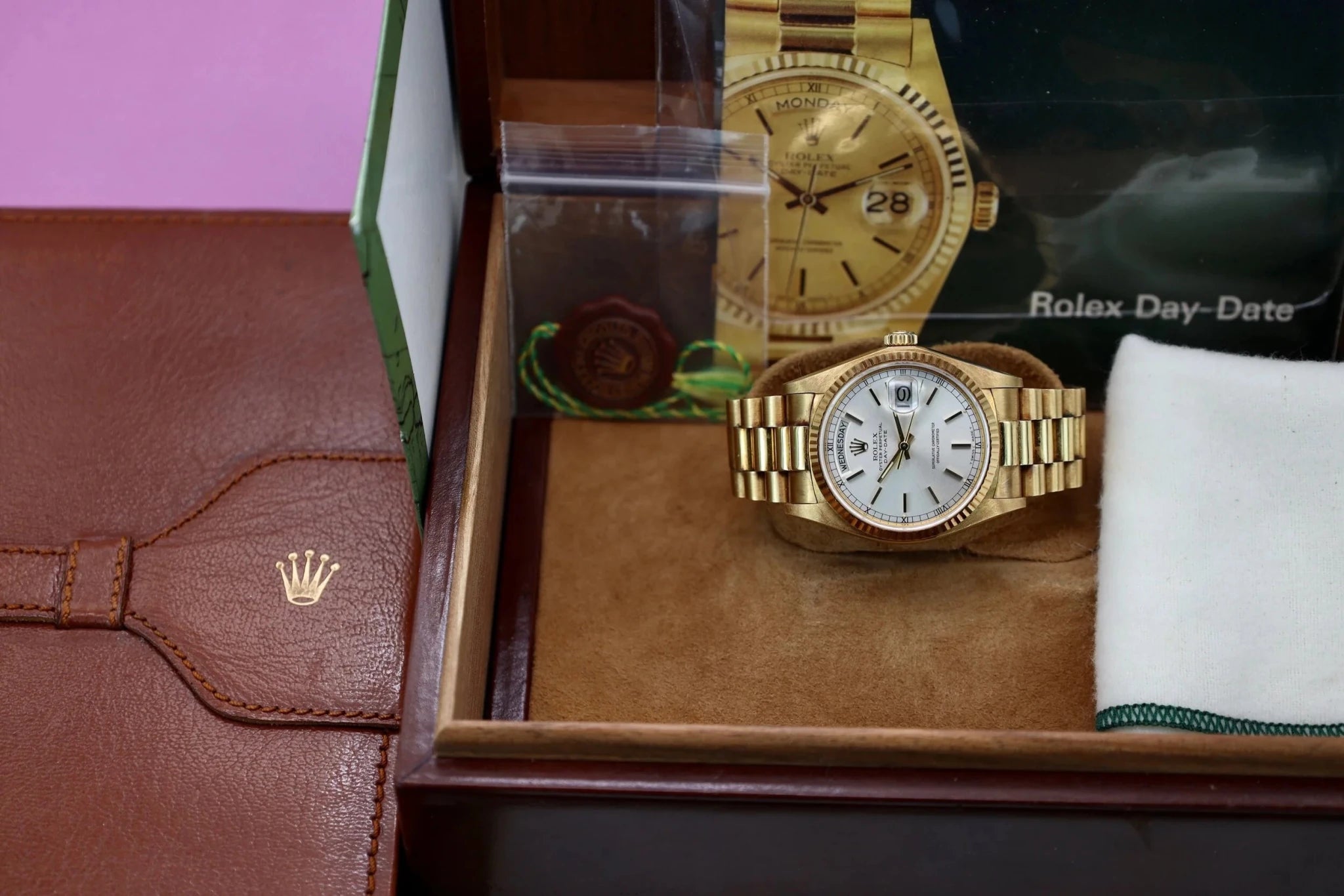 1979 Rolex Day-Date Ref. 18038 | Box and booklets - Sierra Time Co