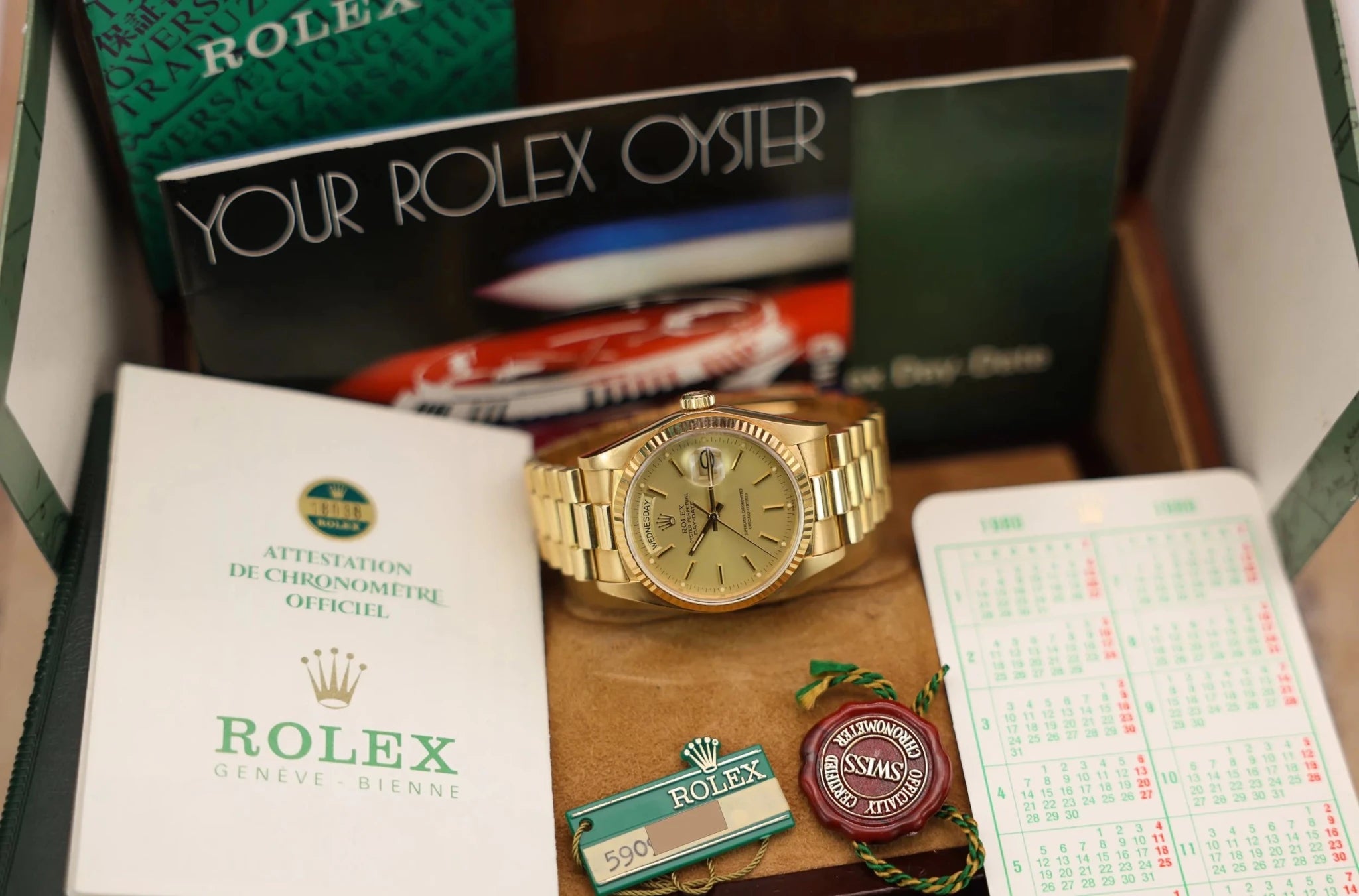 1979 Rolex Day-Date Ref. 18038 | Rare Full Set - Sierra Time Co
