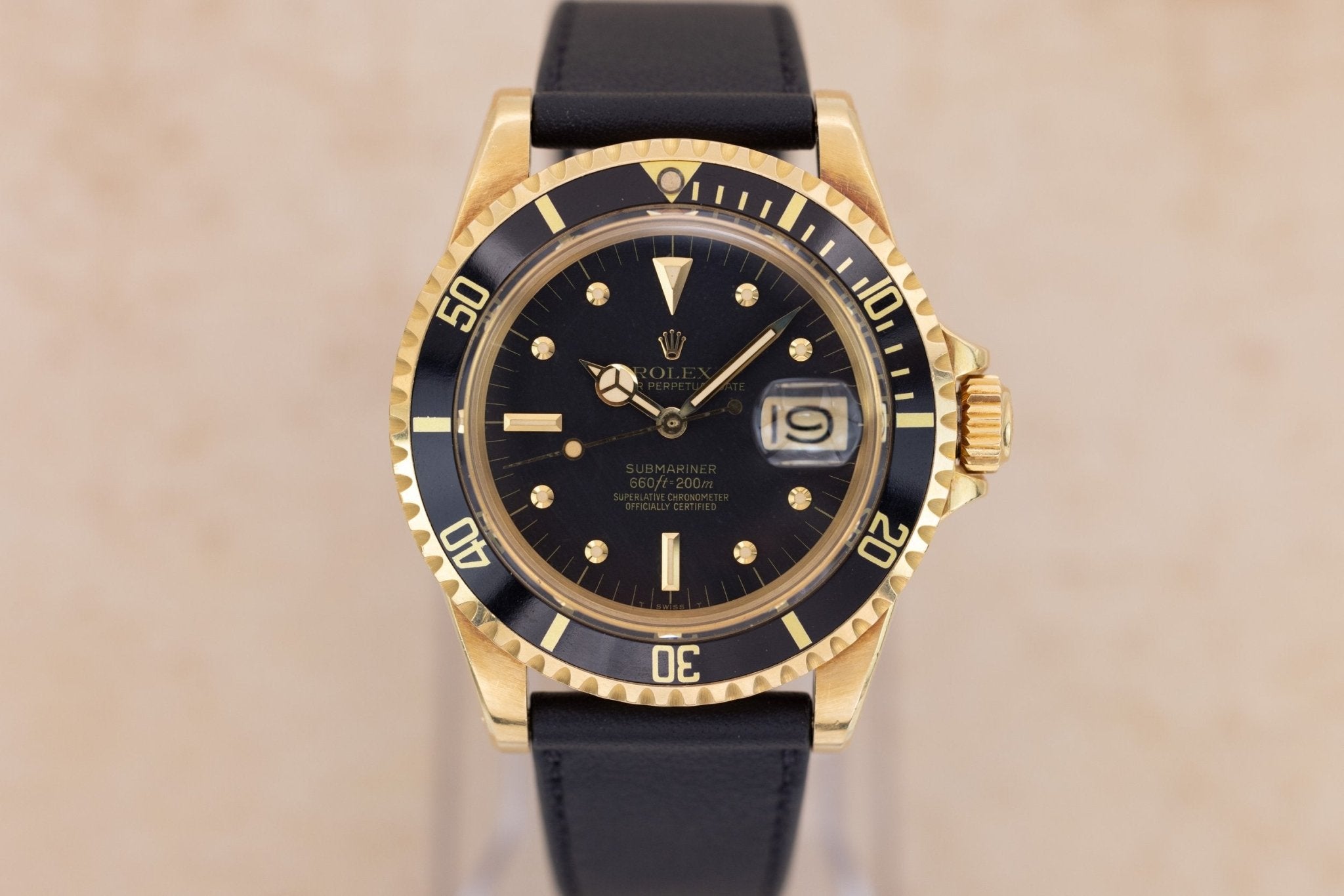 1979 Rolex Submariner Ref. 1680 | Unpolished | Black Nipple Dial | 18K Yellow Gold - Sierra Time Co
