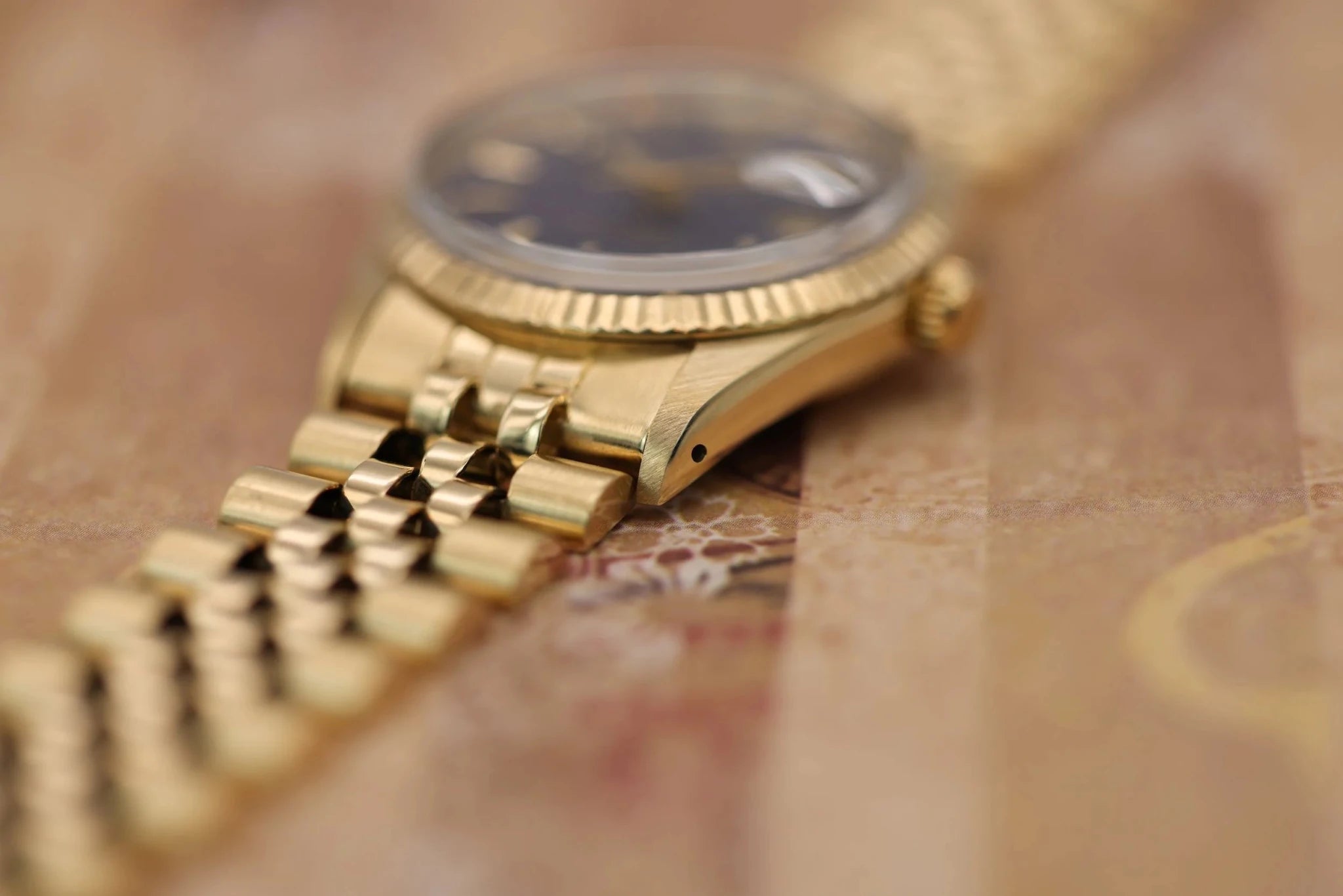 1981 Rolex Date Ref. 15037 | 14K YG | Blue Dial | Box and Papers - Sierra Time Co
