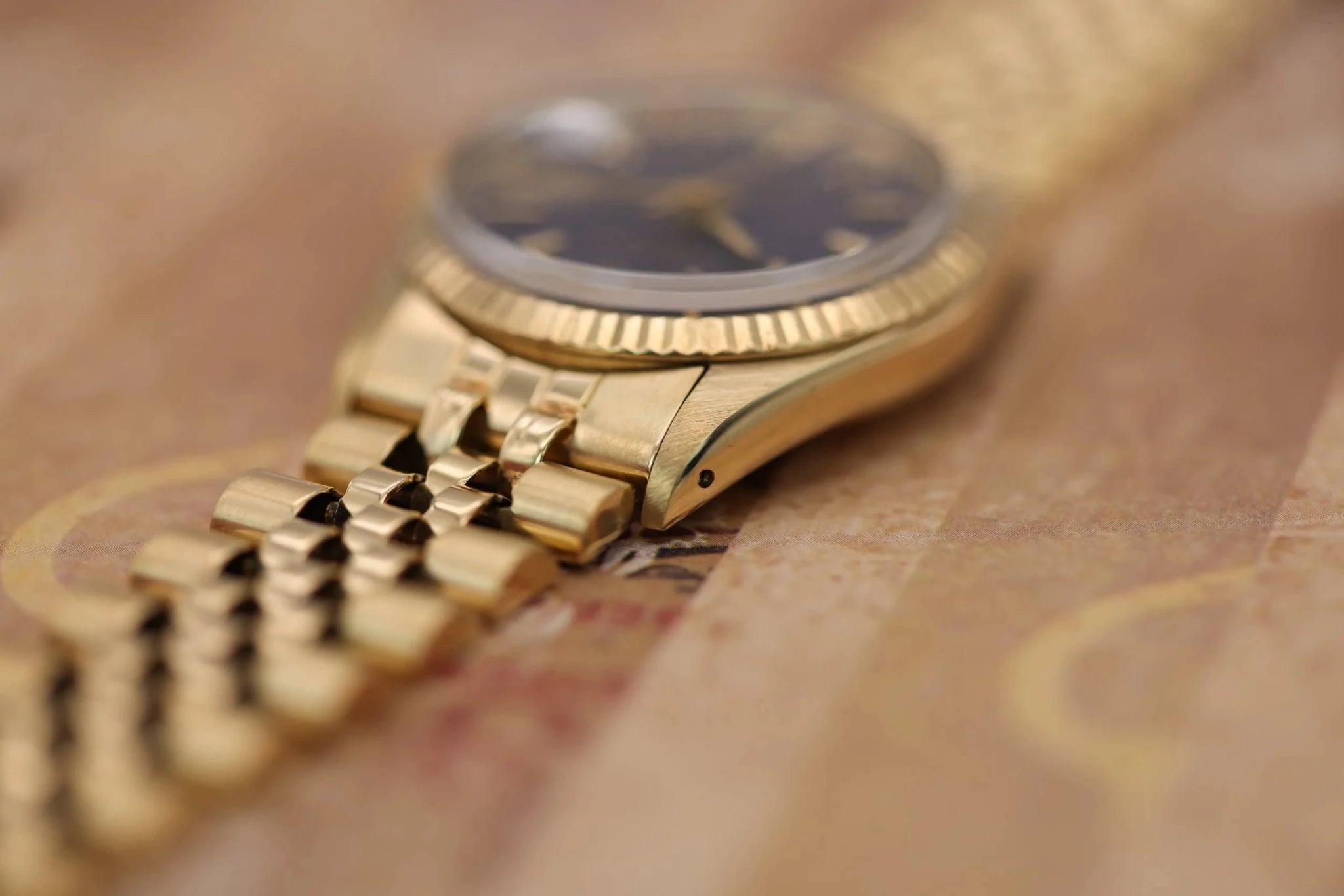 1981 Rolex Date Ref. 15037 | 14K YG | Blue Dial | Box and Papers - Sierra Time Co