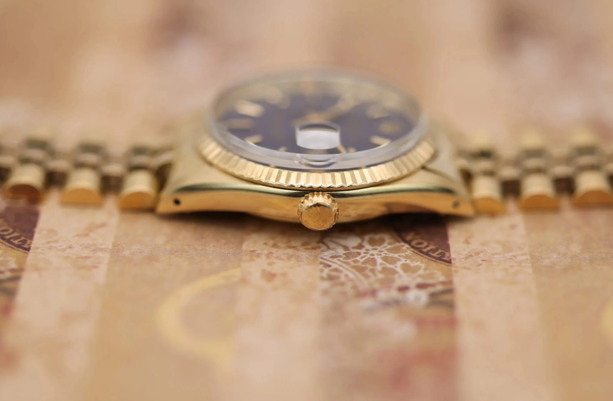 1981 Rolex Date Ref. 15037 | 14K YG | Blue Dial | Box and Papers - Sierra Time Co