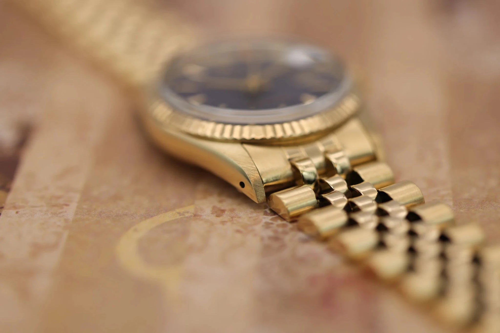 1981 Rolex Date Ref. 15037 | 14K YG | Blue Dial | Box and Papers - Sierra Time Co