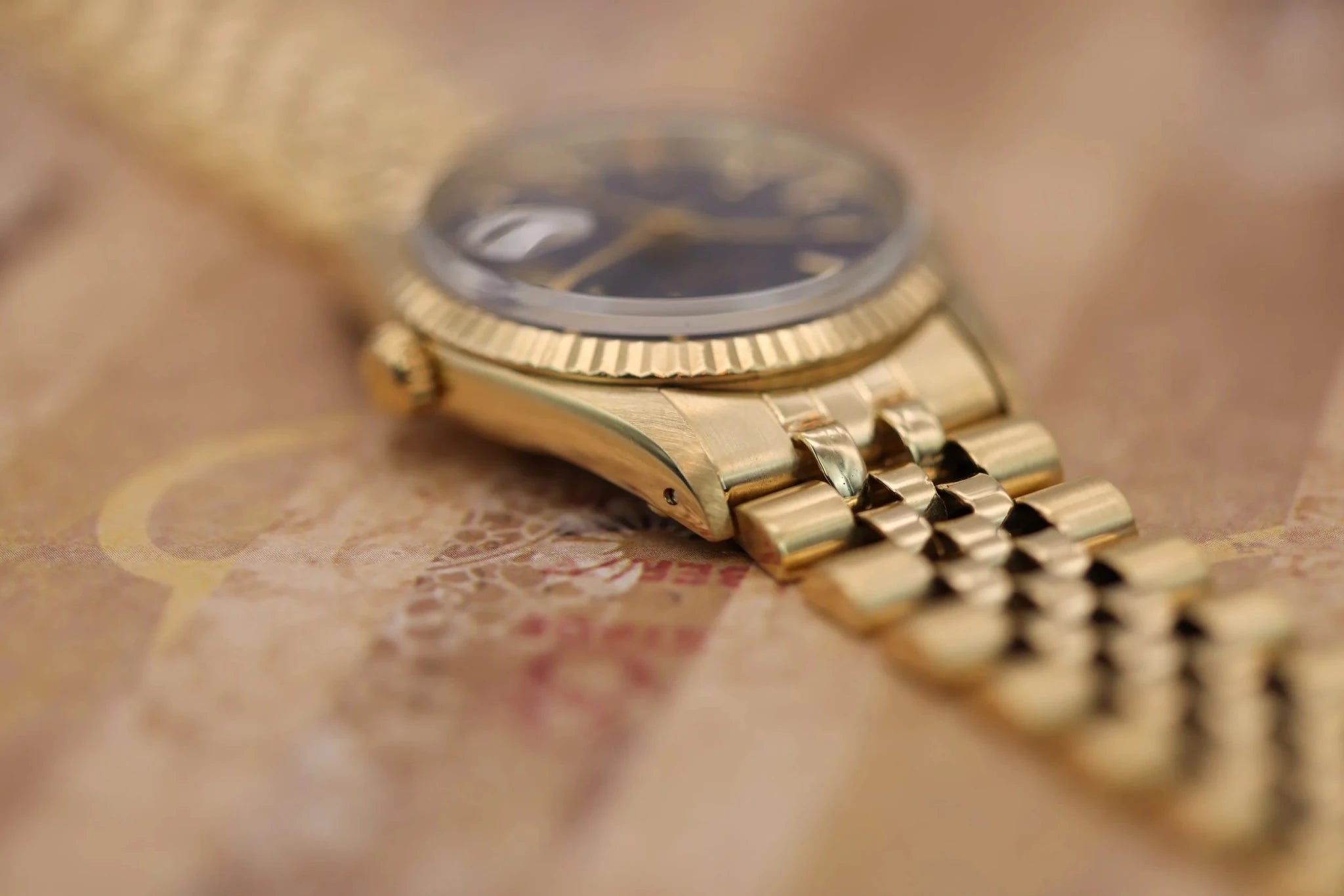 1981 Rolex Date Ref. 15037 | 14K YG | Blue Dial | Box and Papers - Sierra Time Co