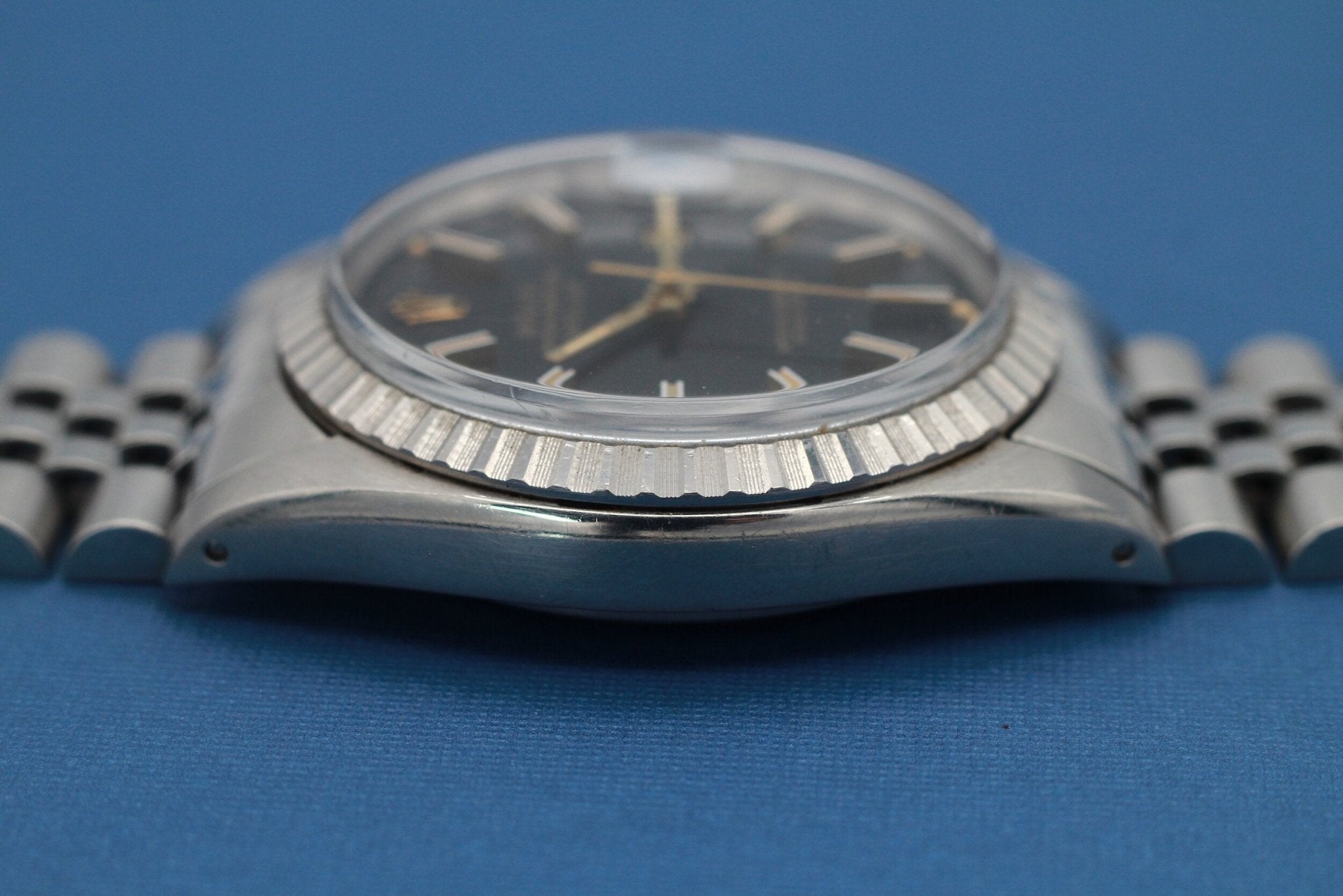 1981 Rolex Datejust Ref. 16030 | Black and Gold Dial - Sierra Time Co