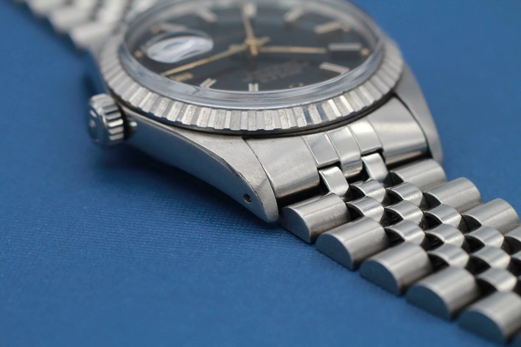 1981 Rolex Datejust Ref. 16030 | Black and Gold Dial - Sierra Time Co