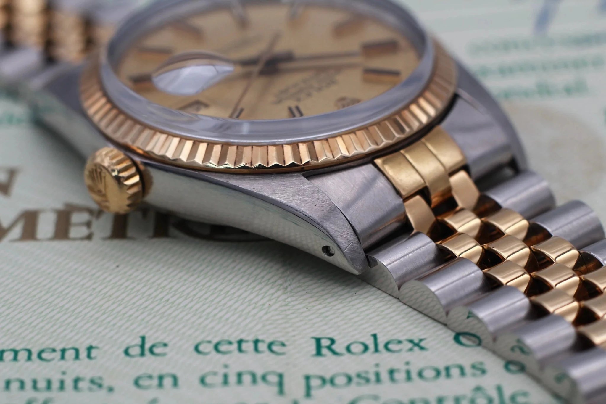 1982 Rolex Datejust Ref. 16013 Linen Dial | Box and Papers - Sierra Time Co