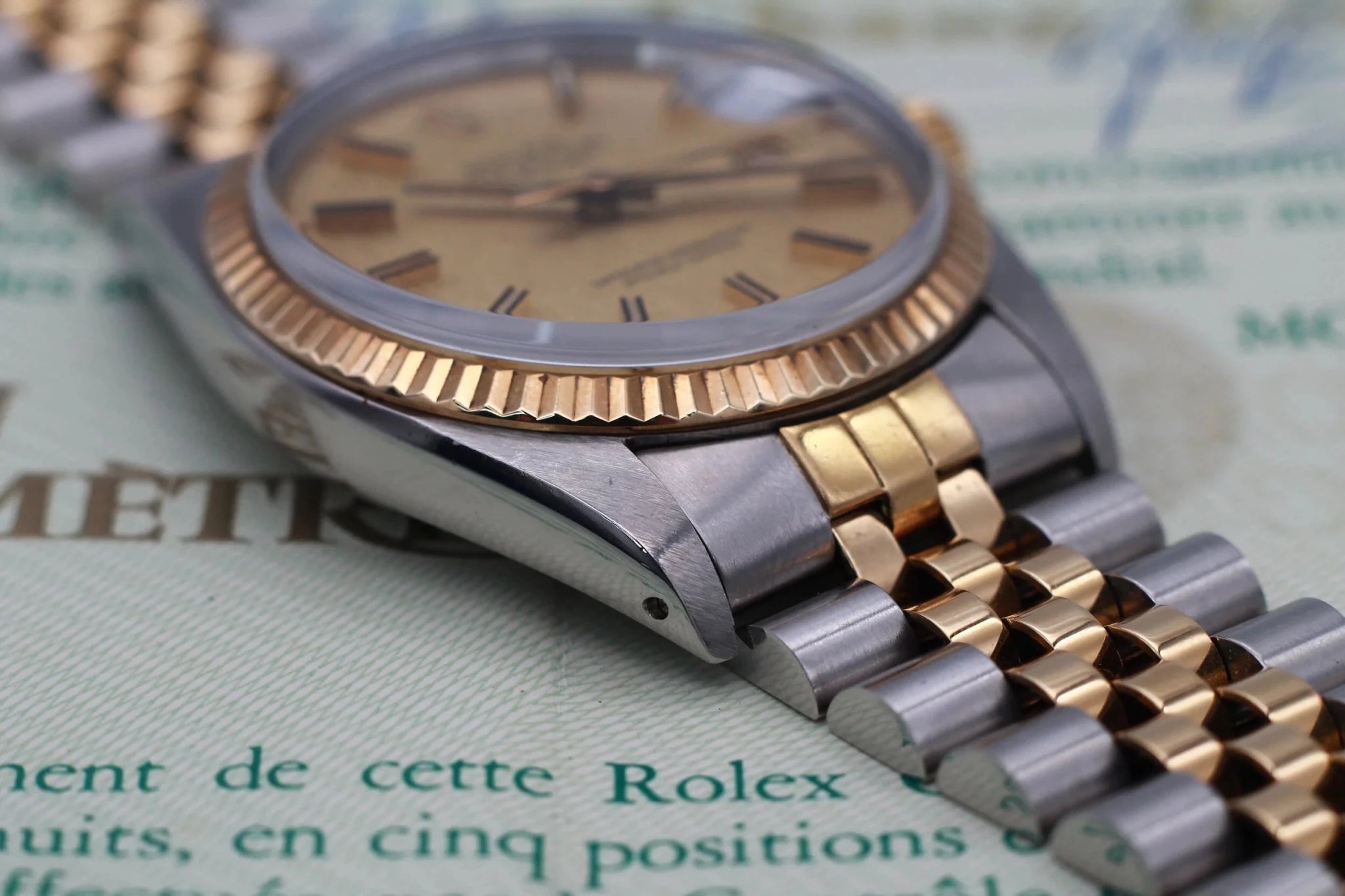 1982 Rolex Datejust Ref. 16013 Linen Dial | Box and Papers - Sierra Time Co