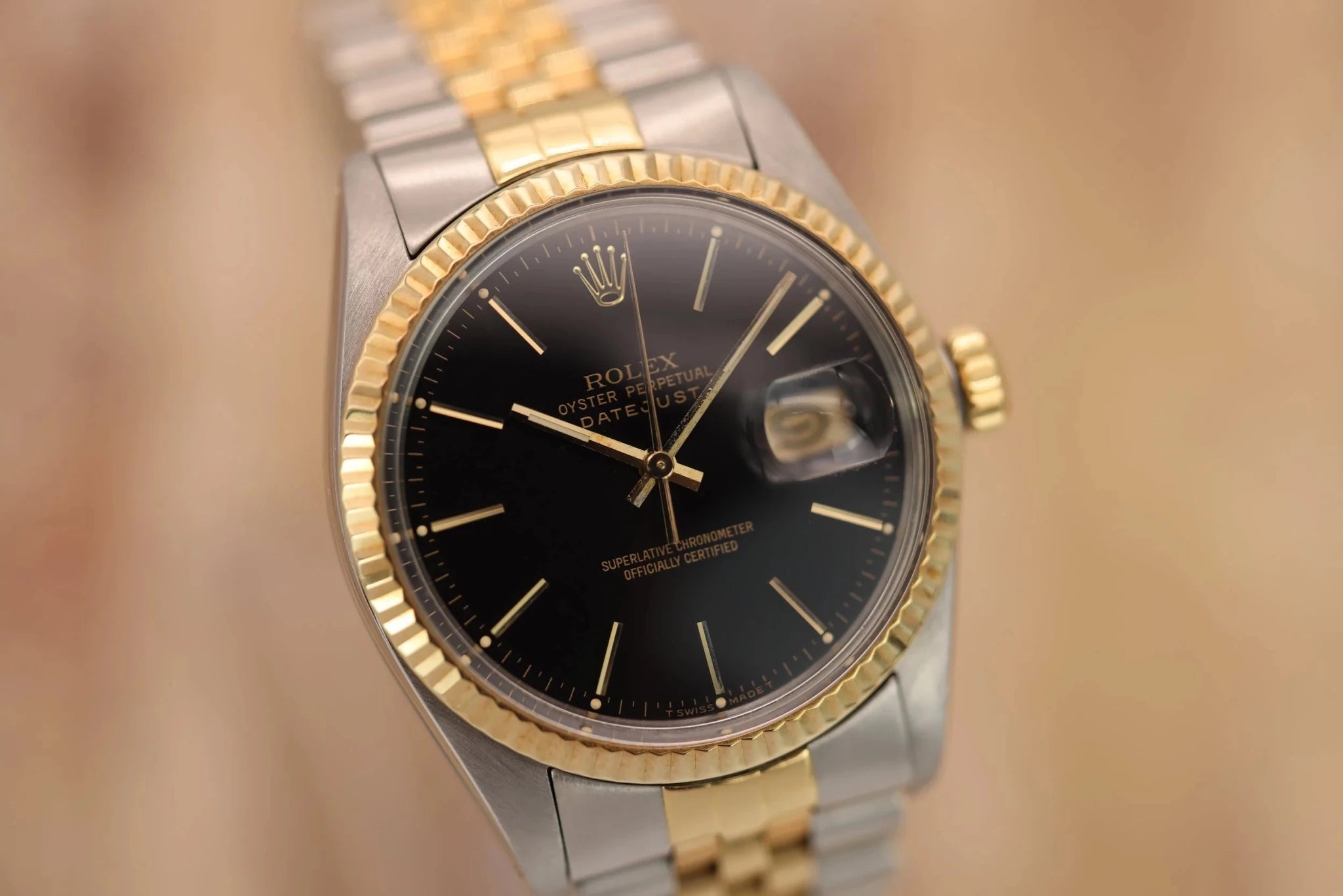 1983 Rolex Datejust Ref. 16013 | Black Dial - Sierra Time Co