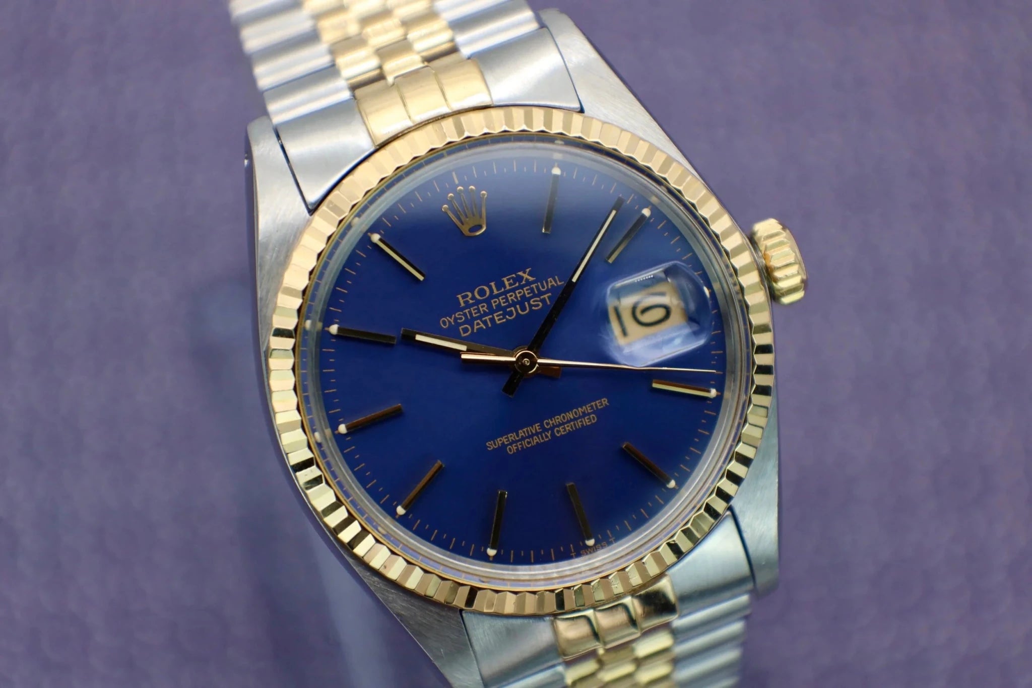 1983 Rolex Datejust Ref. 16013 | Indigo Blue Dial - Sierra Time Co