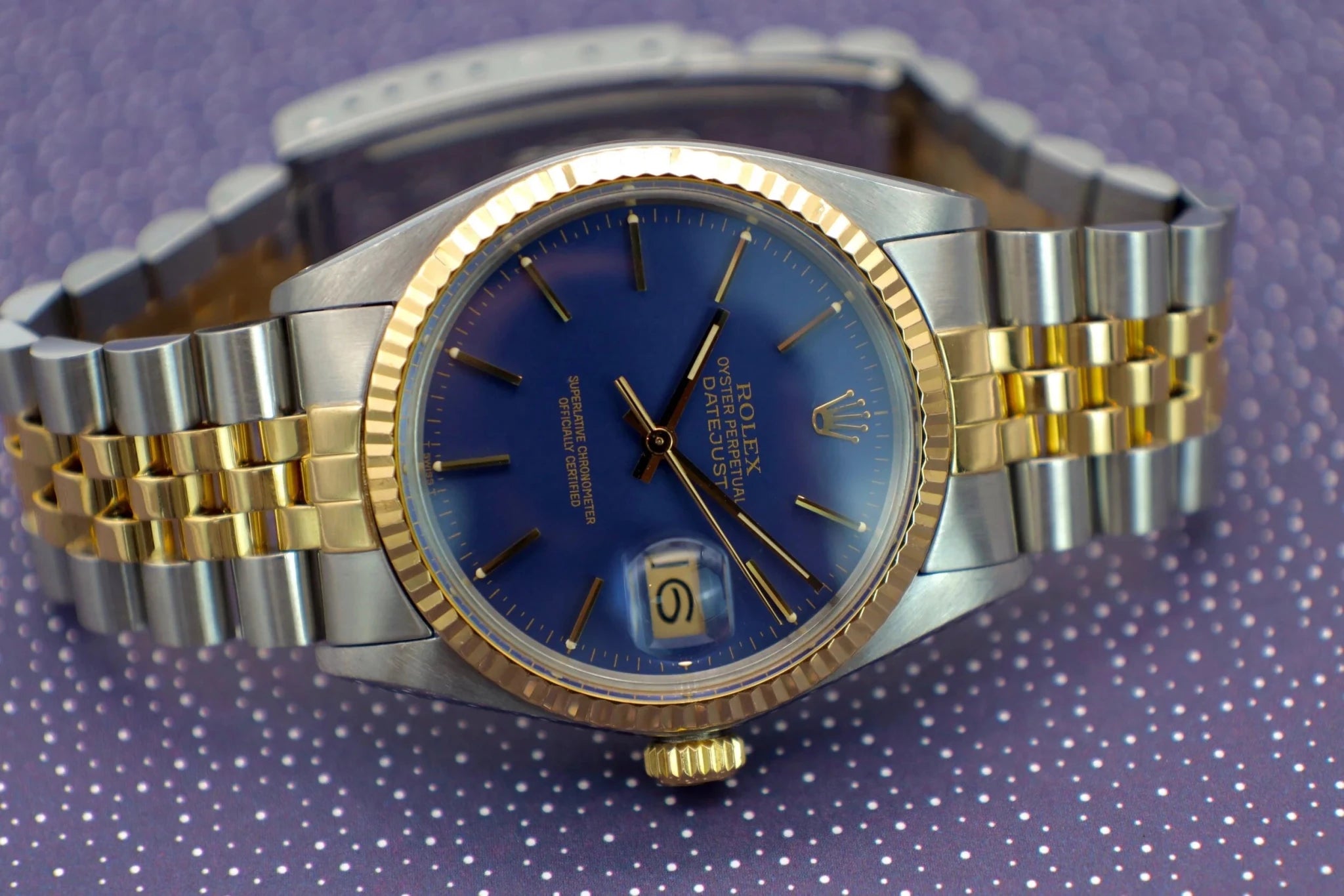 1983 Rolex Datejust Ref. 16013 | Indigo Blue Dial - Sierra Time Co