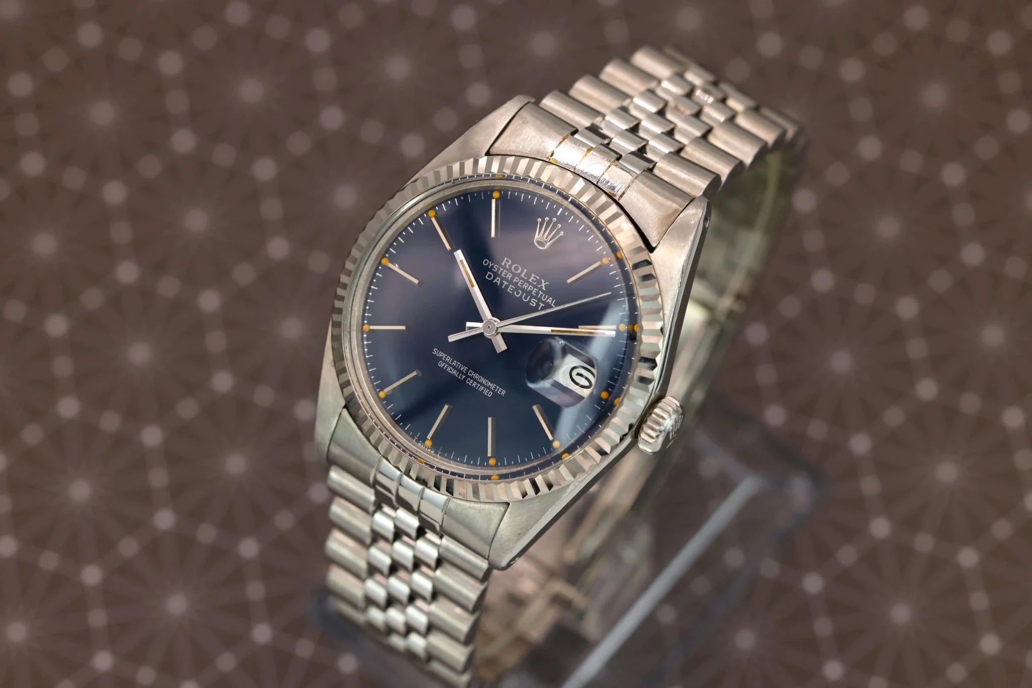 1983 Rolex Datejust Ref. 16014 | Dark Blue Dial | Box and Papers - Sierra Time Co