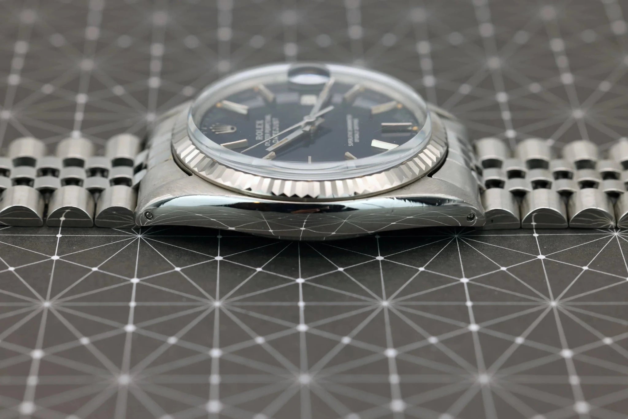 1983 Rolex Datejust Ref. 16014 | Dark Blue Dial | Box and Papers - Sierra Time Co