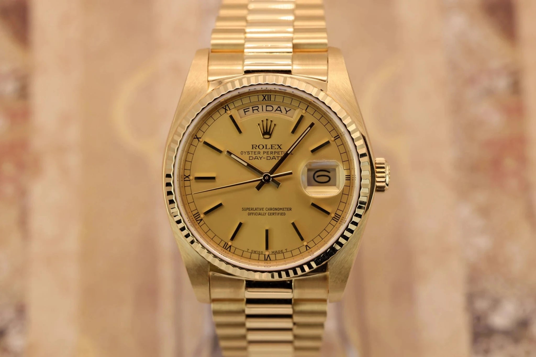 1983 Rolex Day-Date Ref. 18038 | Champagne Dial - Sierra Time Co