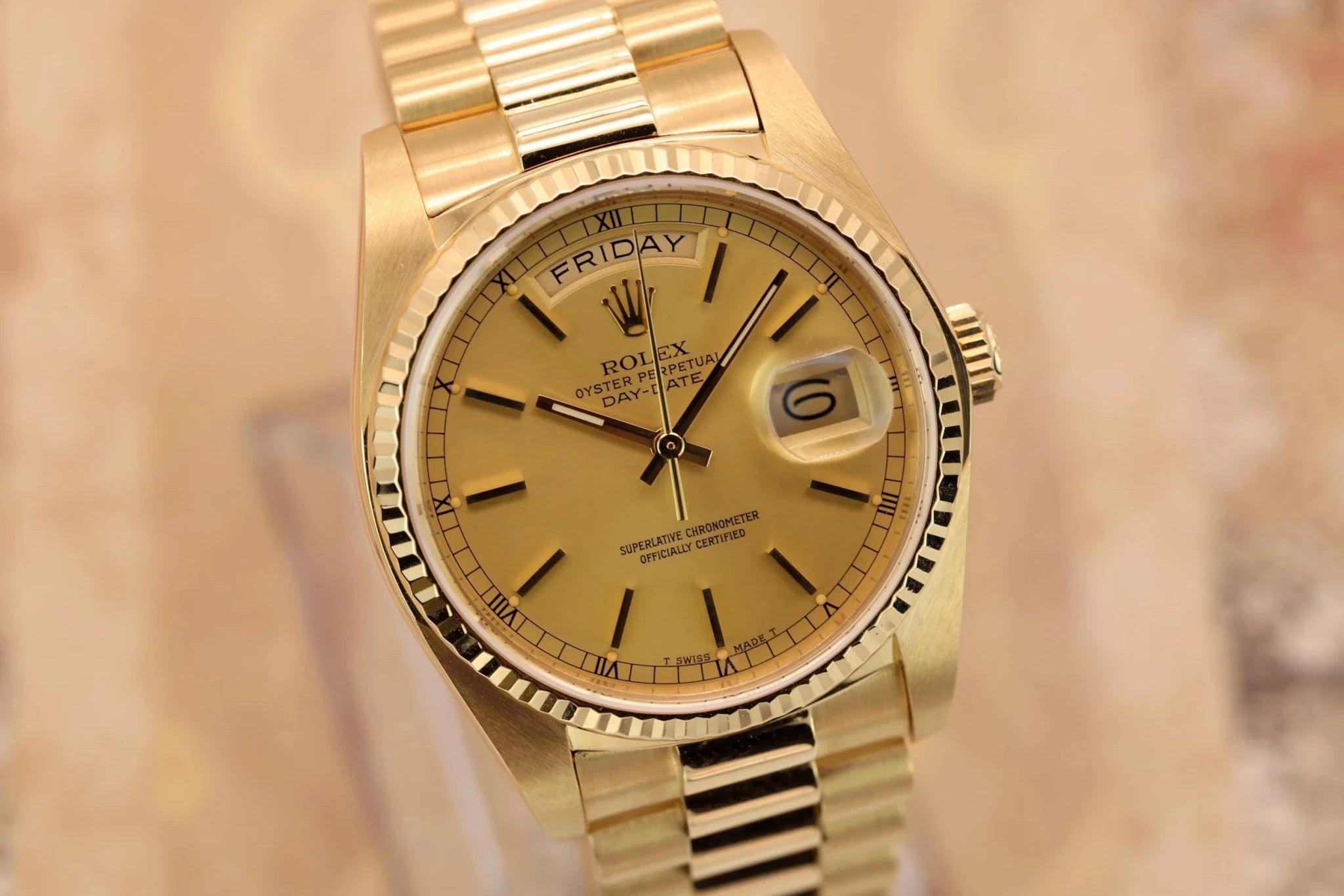 1983 Rolex Day-Date Ref. 18038 | Champagne Dial - Sierra Time Co
