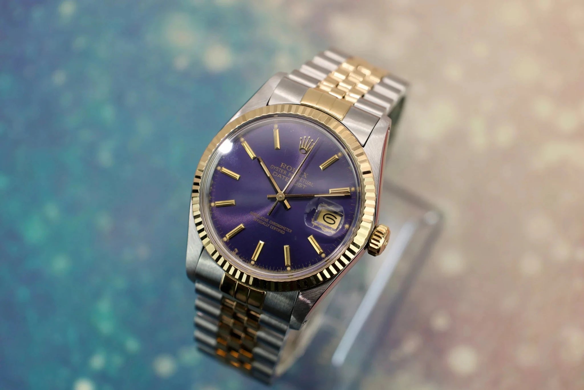 1984 Rolex Datejust Ref. 16013 | Tropical Purple Dial - Sierra Time Co