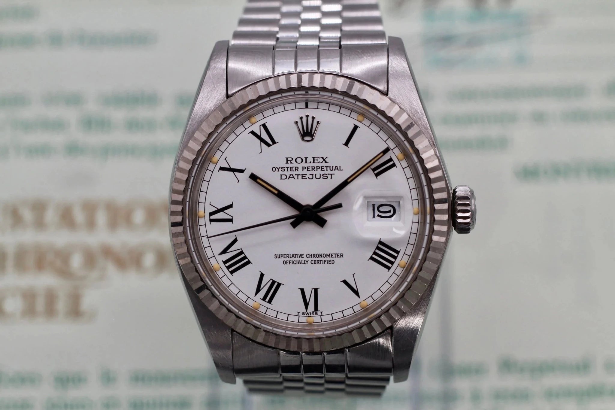 1984 Rolex Datejust Ref. 16014 Buckley Dial | Papers - Sierra Time Co