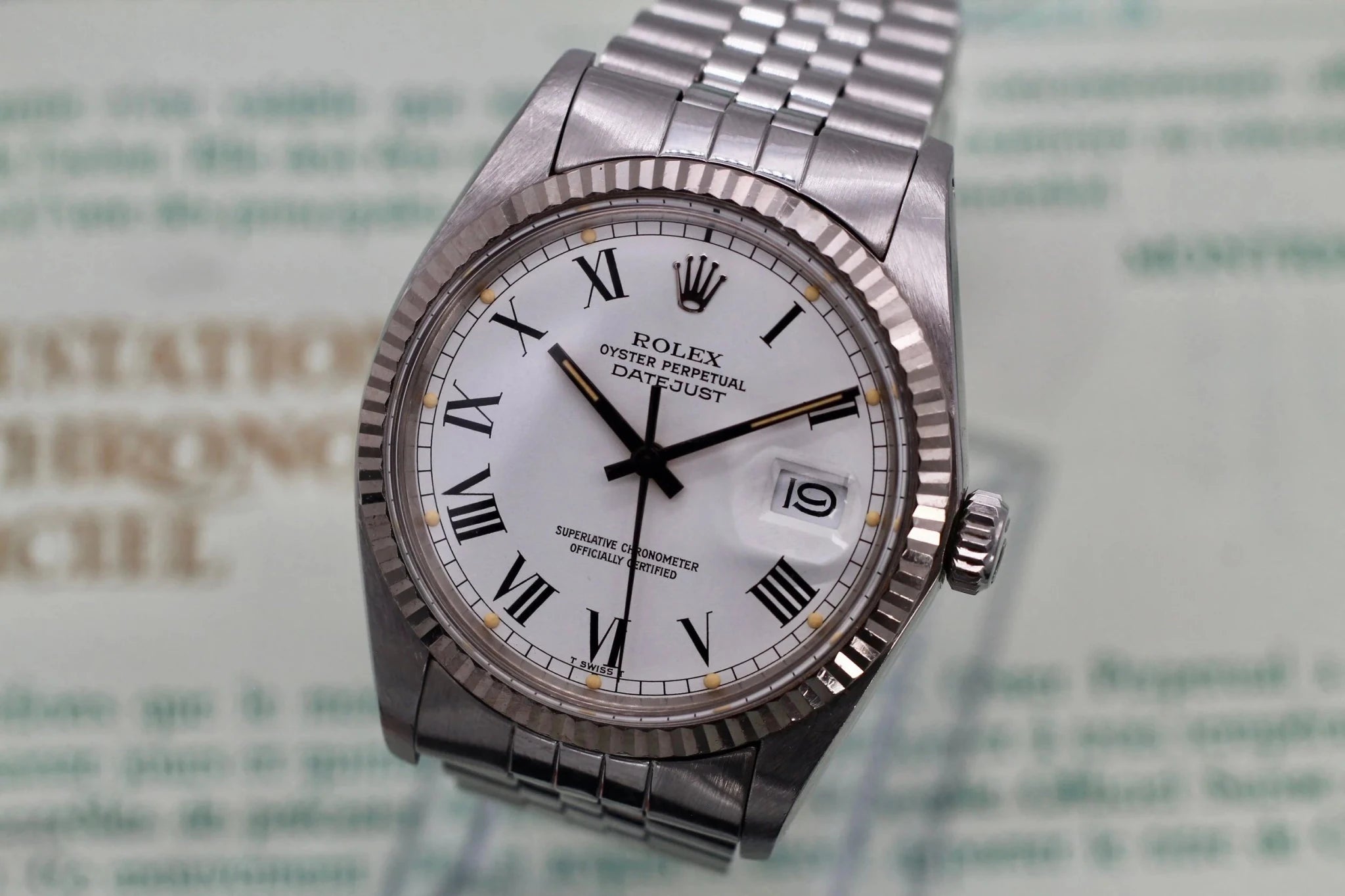 1984 Rolex Datejust Ref. 16014 Buckley Dial | Papers - Sierra Time Co