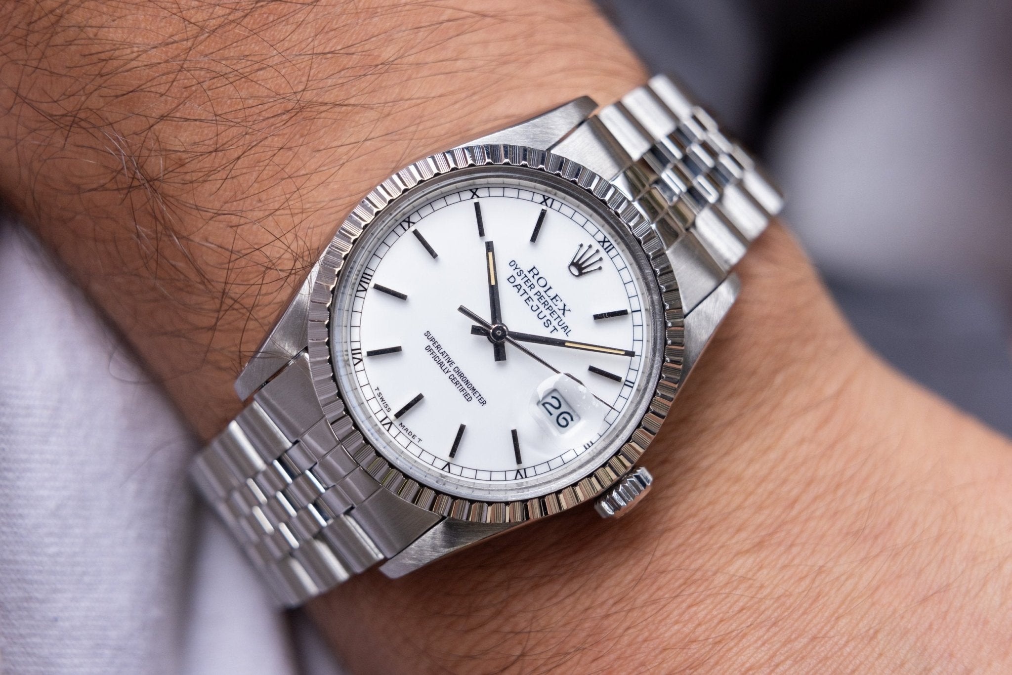 1984 Rolex Datejust Ref. 16030 | White Dial - Sierra Time Co