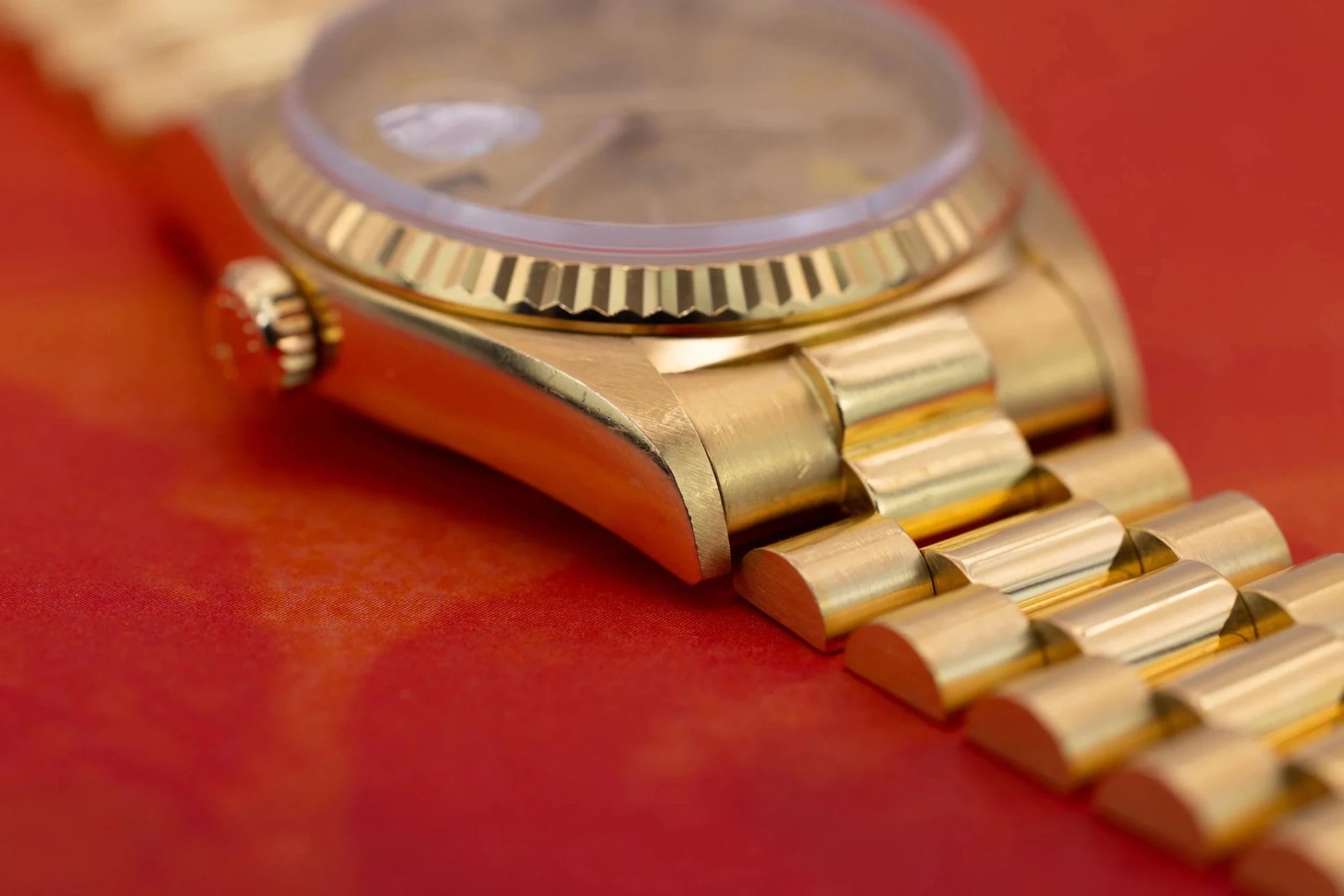 1984 Rolex Day-Date Ref. 18038 | 18K YG | Champagne Dial | RSC Service Card - Sierra Time Co