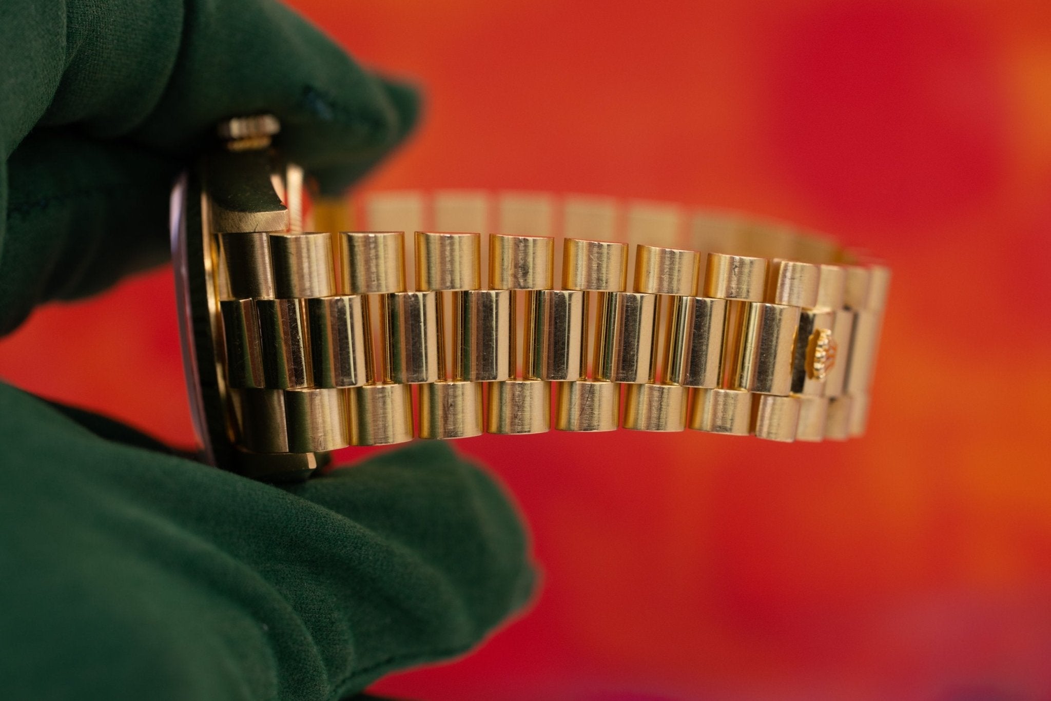 1984 Rolex Day-Date Ref. 18038 | 18K YG | Champagne Dial | RSC Service Card - Sierra Time Co