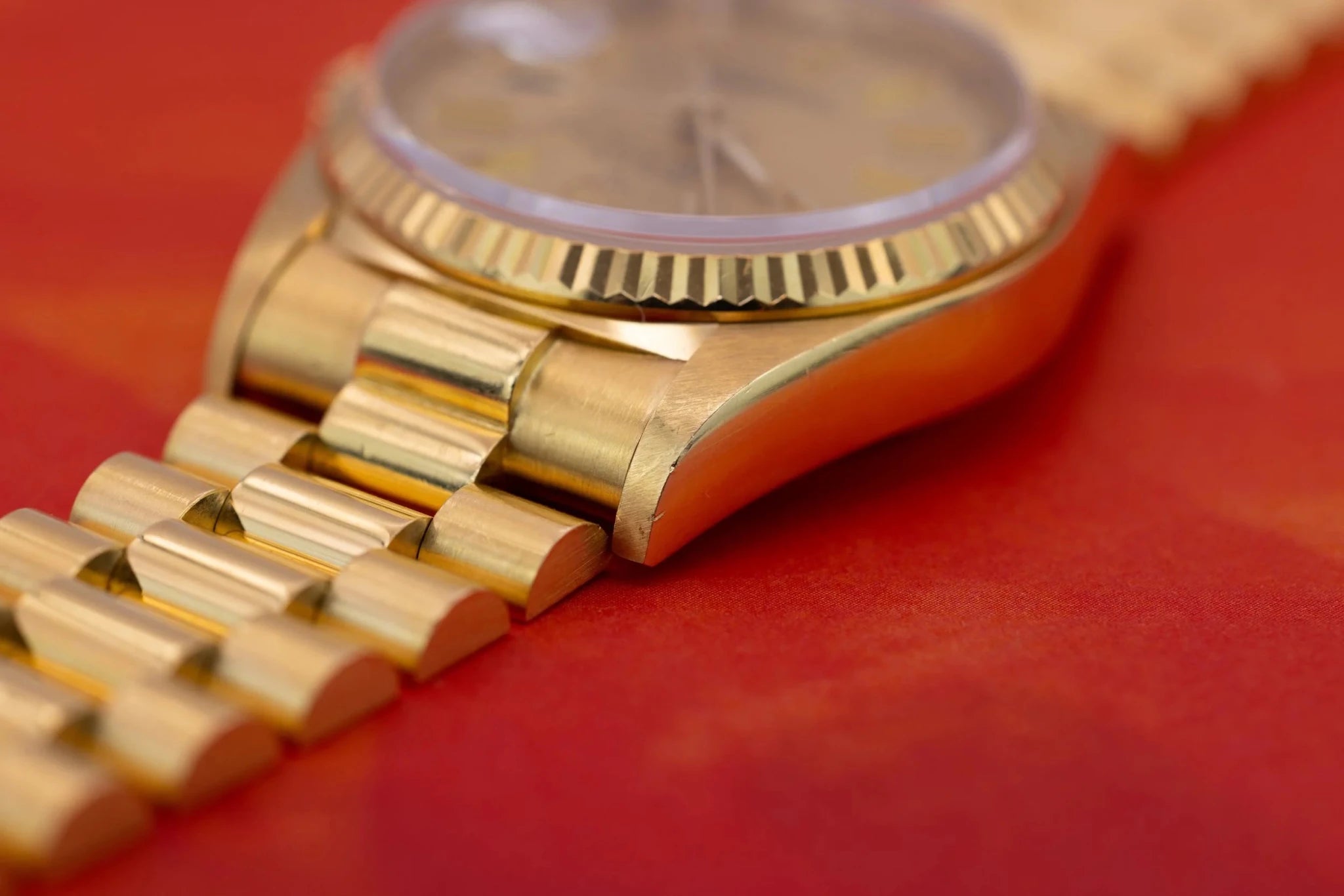 1984 Rolex Day-Date Ref. 18038 | 18K YG | Champagne Dial | RSC Service Card - Sierra Time Co
