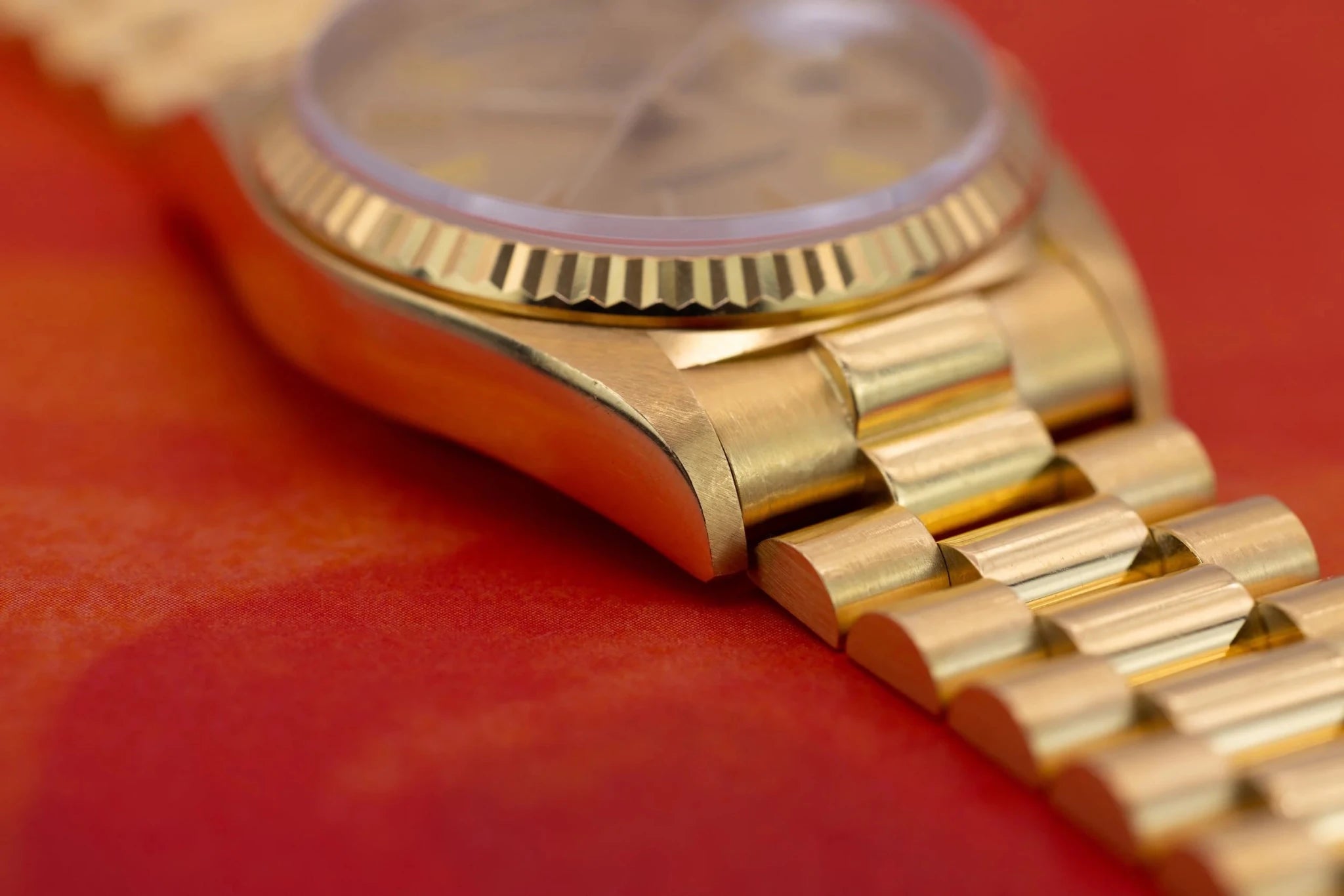 1984 Rolex Day-Date Ref. 18038 | 18K YG | Champagne Dial | RSC Service Card - Sierra Time Co