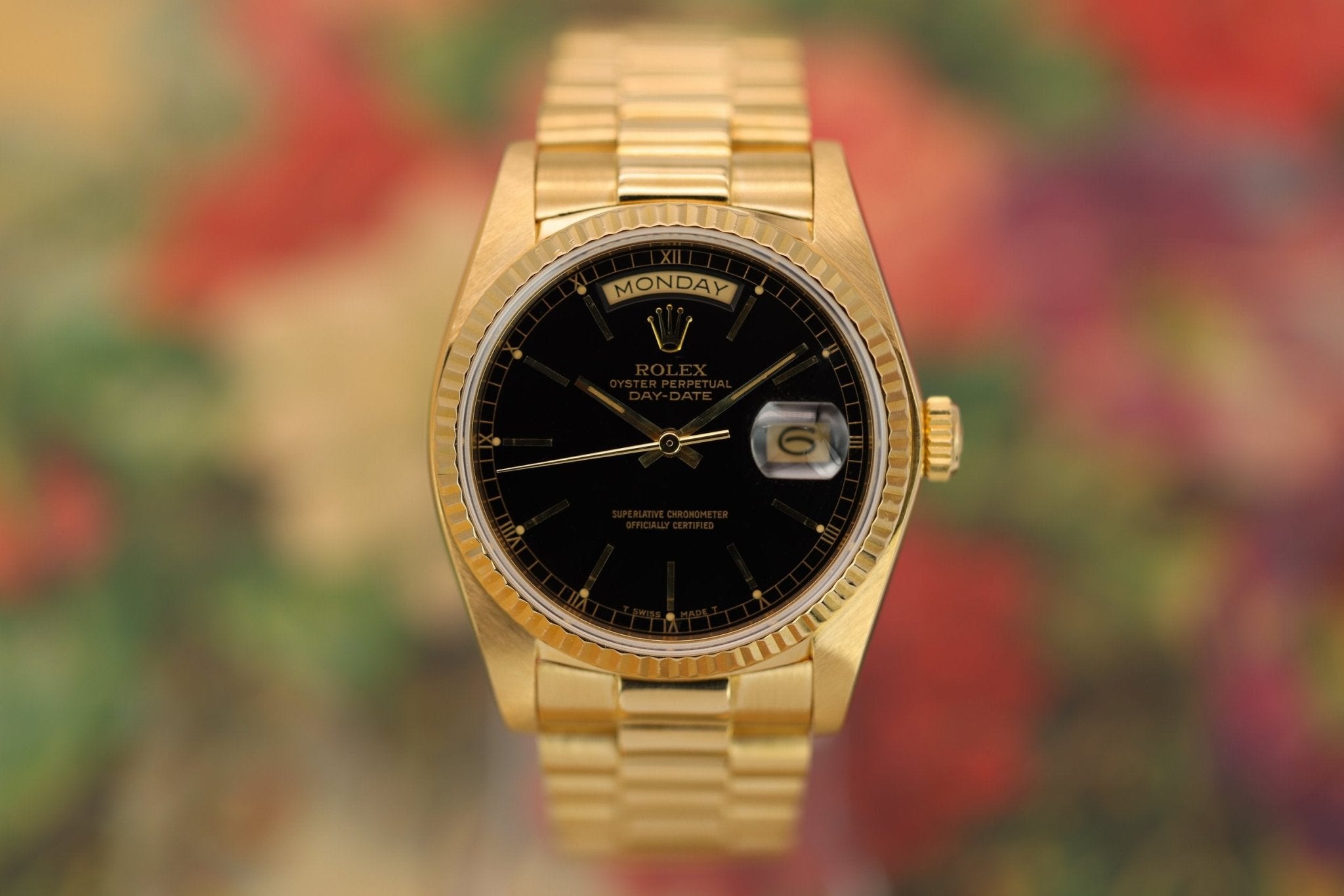 1984 Rolex Day-Date Ref. 18038 | Black Dial - Sierra Time Co