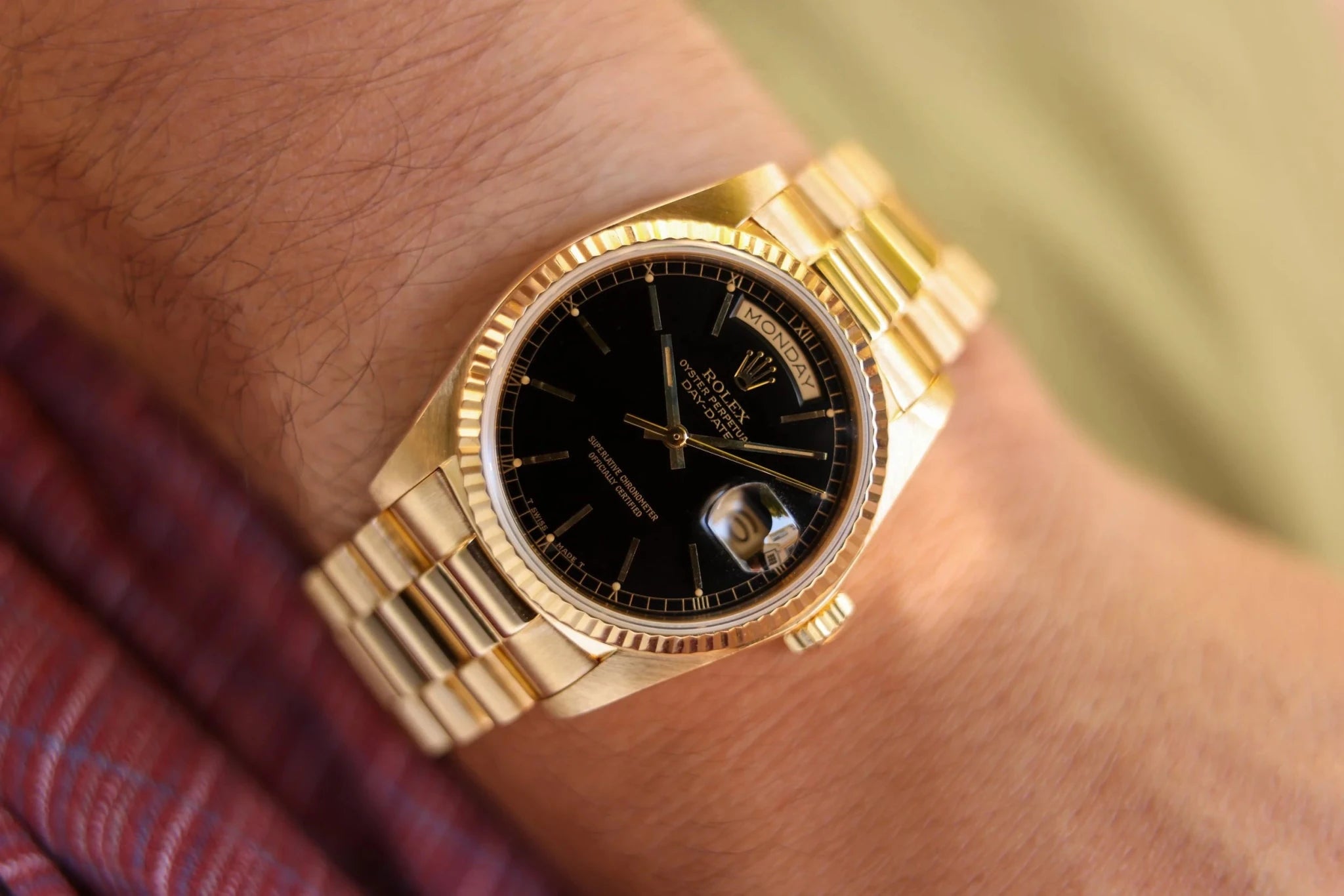1984 Rolex Day-Date Ref. 18038 | Black Dial - Sierra Time Co