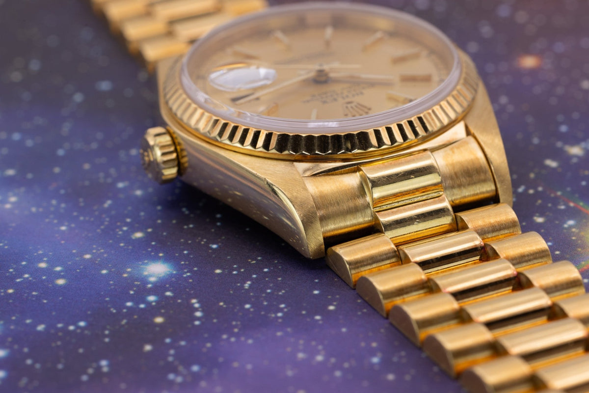 1984 Rolex Day-Date Ref. 18038 | Champagne Dial | Box and Papers - Sierra Time Co