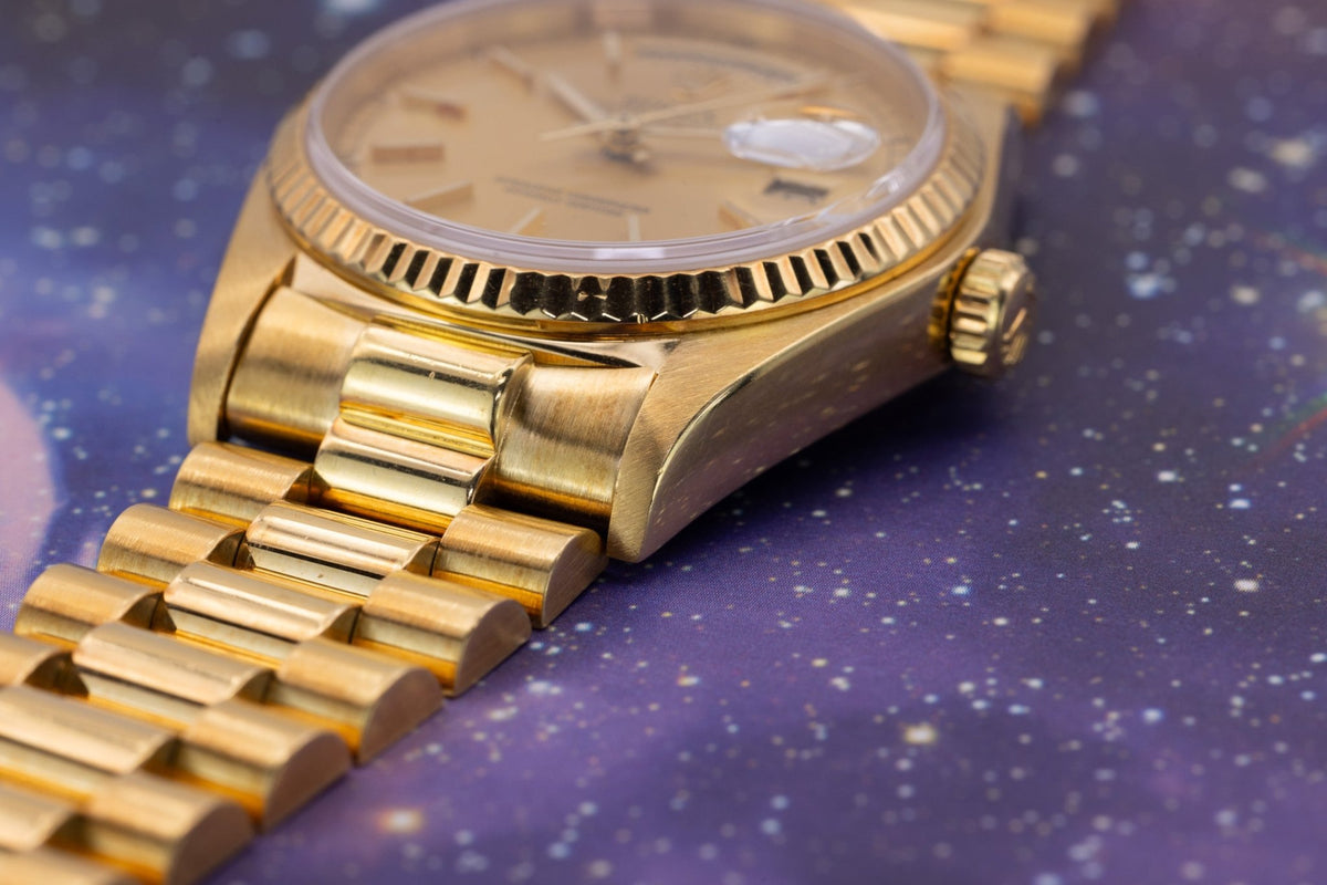 1984 Rolex Day-Date Ref. 18038 | Champagne Dial | Box and Papers - Sierra Time Co