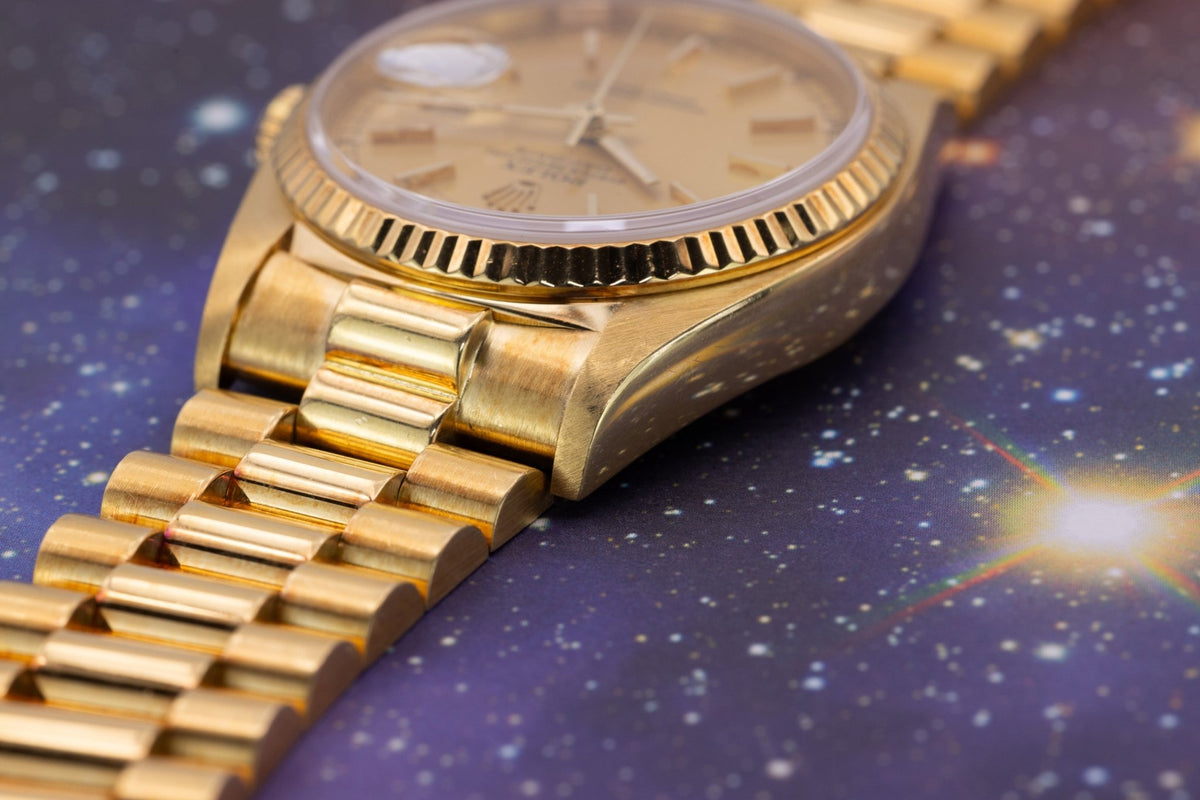 1984 Rolex Day-Date Ref. 18038 | Champagne Dial | Box and Papers - Sierra Time Co