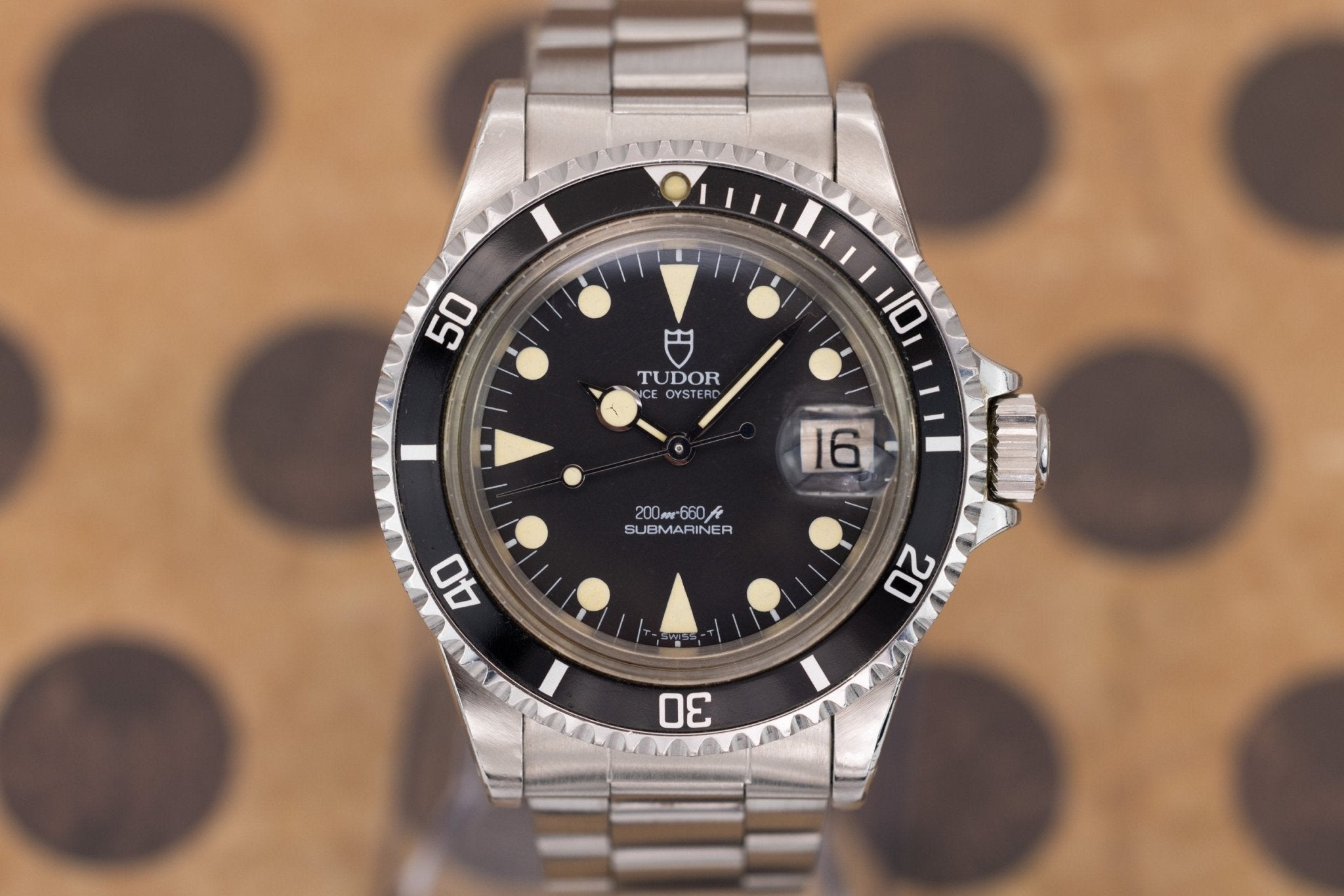 1984 Tudor Submariner Date Ref. 76100 | Matte Tritium Dial | Lollipop Hands - Sierra Time Co
