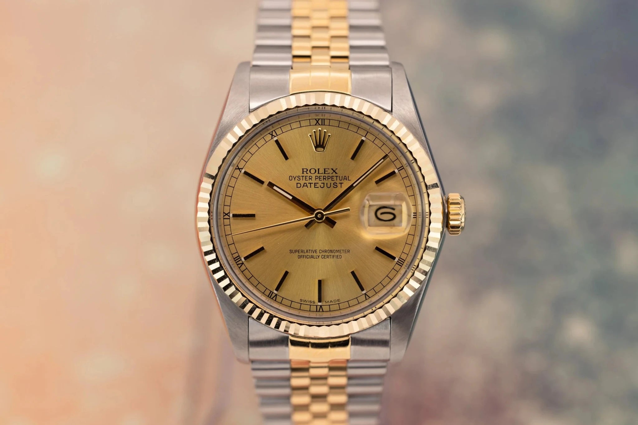 1985 Rolex Datejust Ref. 16013 | Champagne Dial | Box and Papers - Sierra Time Co