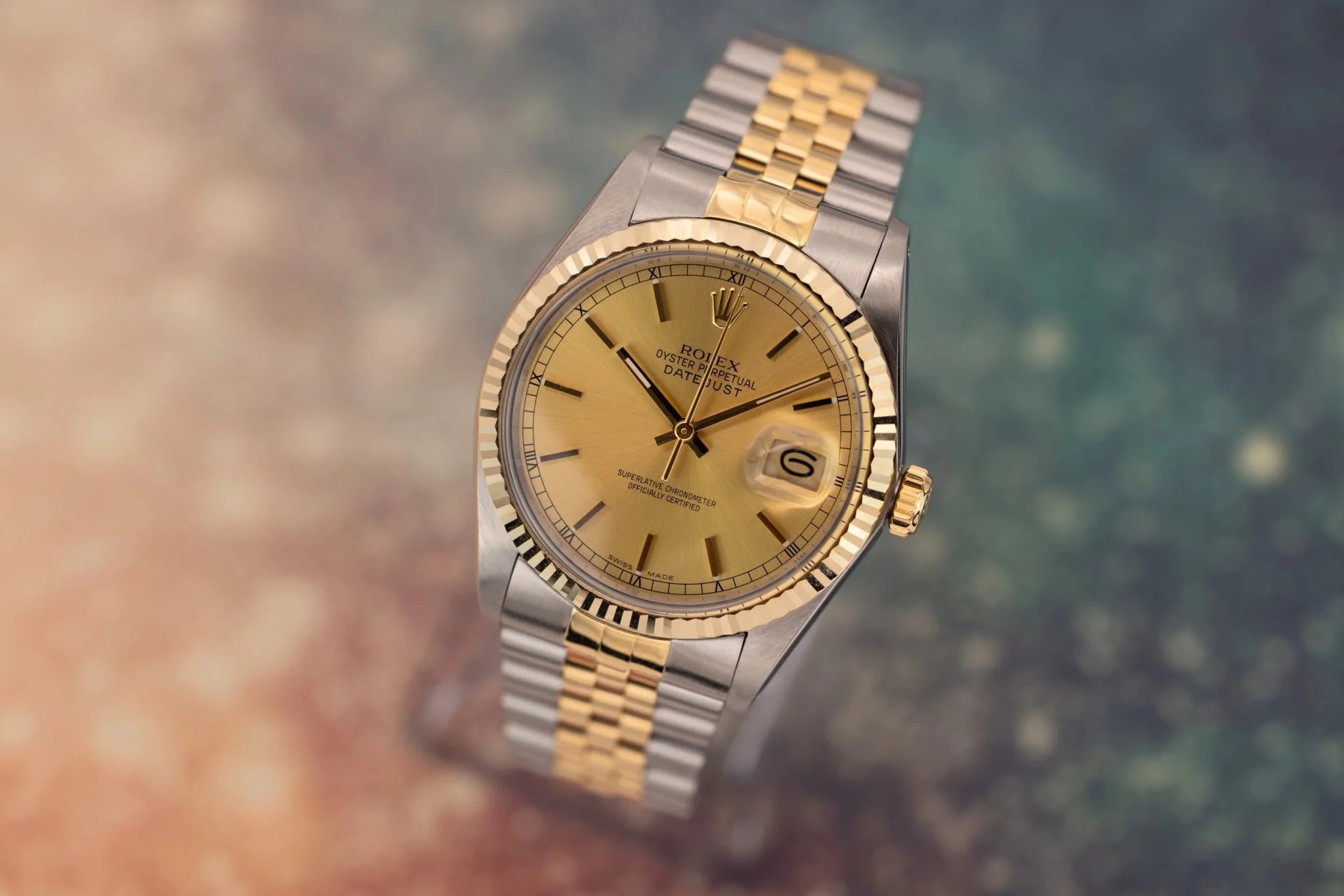 1985 Rolex Datejust Ref. 16013 | Champagne Dial | Box and Papers - Sierra Time Co