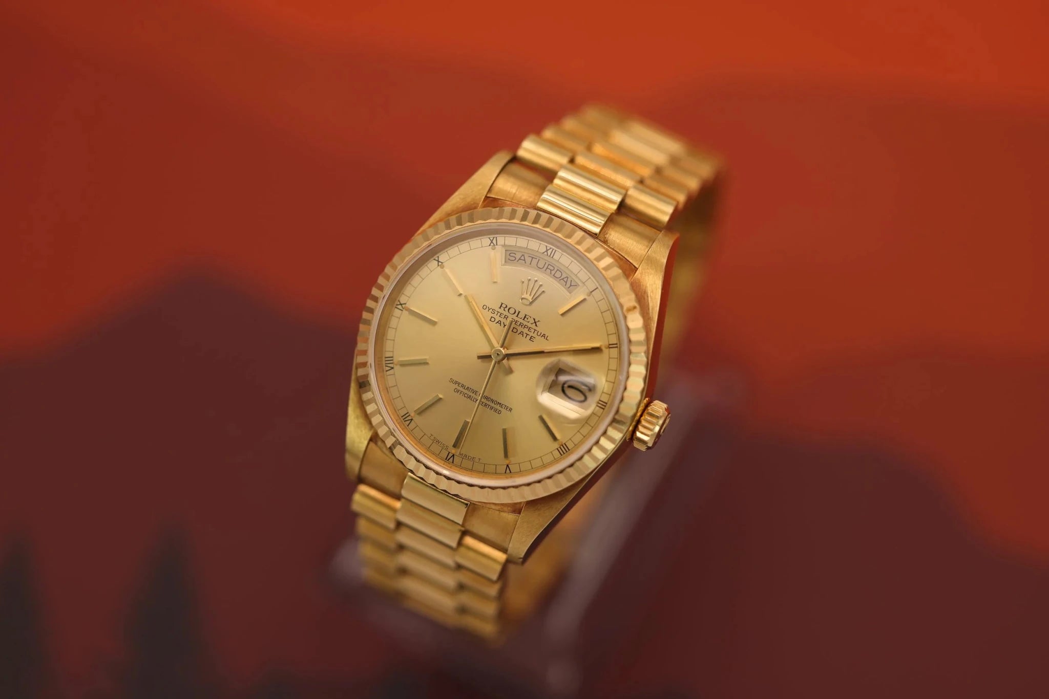 1985 Rolex Day-Date Ref. 18038 | Champagne Dial | Excellent Condition - Sierra Time Co