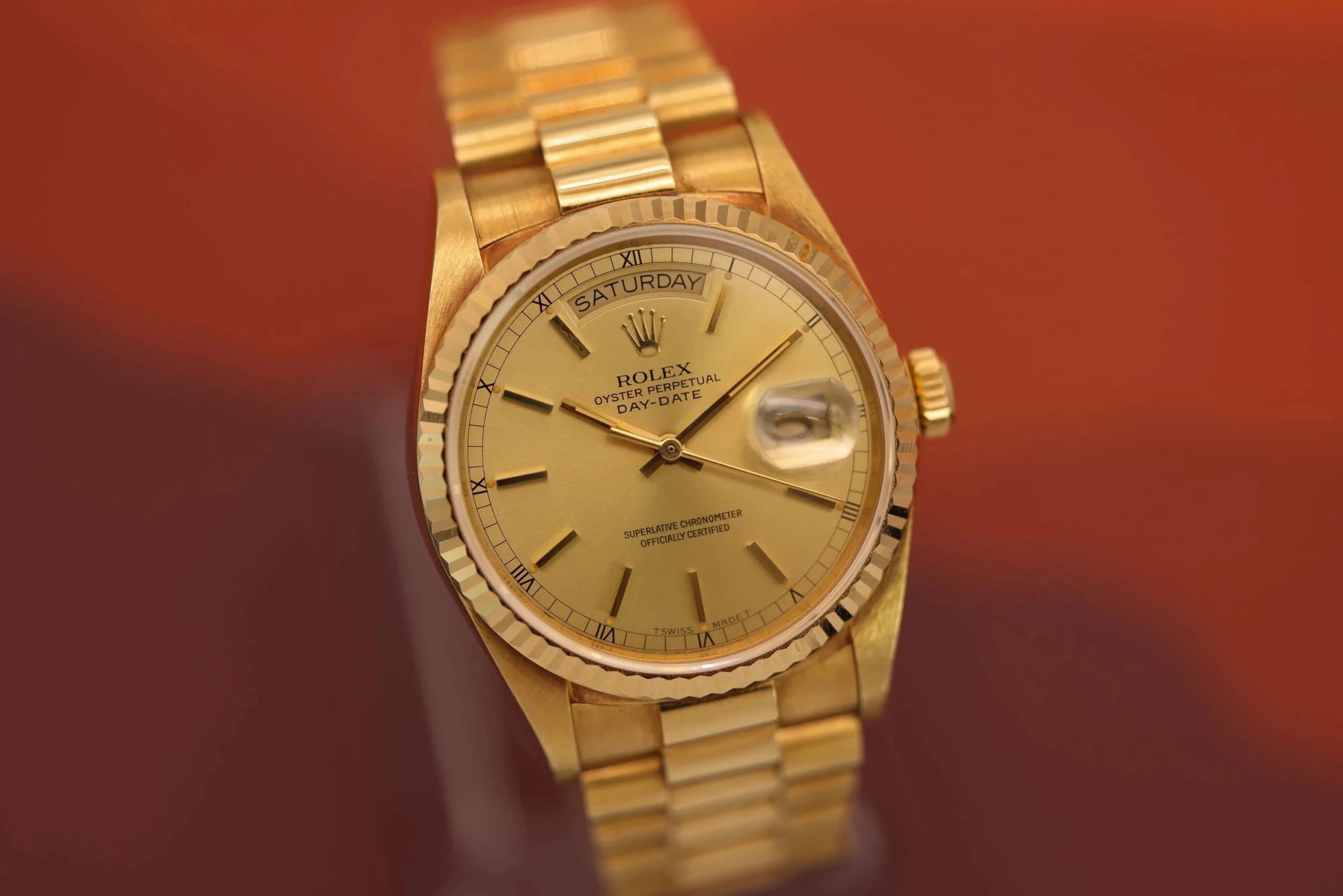 1985 Rolex Day-Date Ref. 18038 | Champagne Dial | Excellent Condition - Sierra Time Co