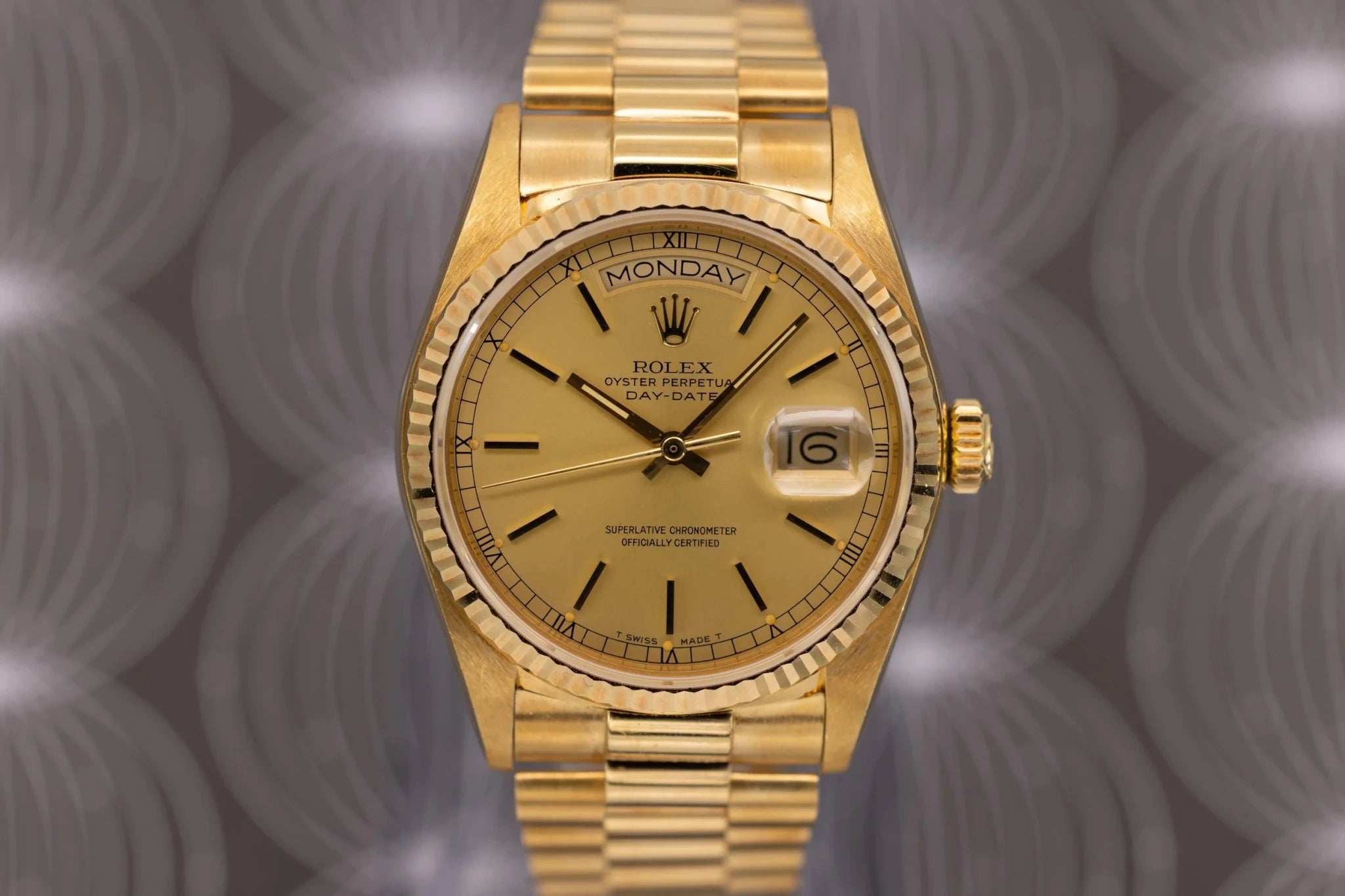 1985 Rolex Day-Date Ref. 18038 | Champagne Dial | Mint Condition - Sierra Time Co