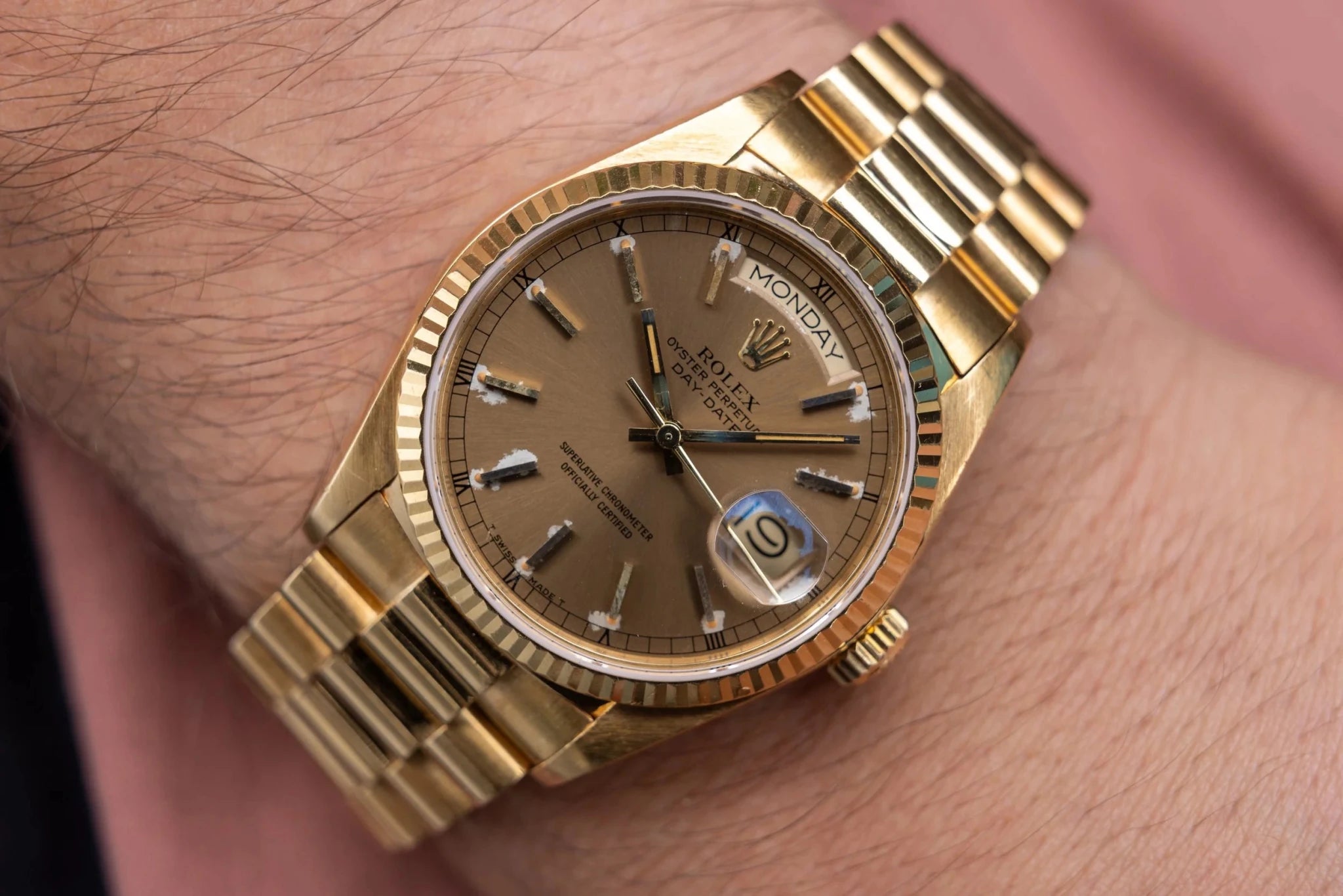 1985 Rolex Day-Date Ref. 18038 | Tropical Brown Dial - Sierra Time Co
