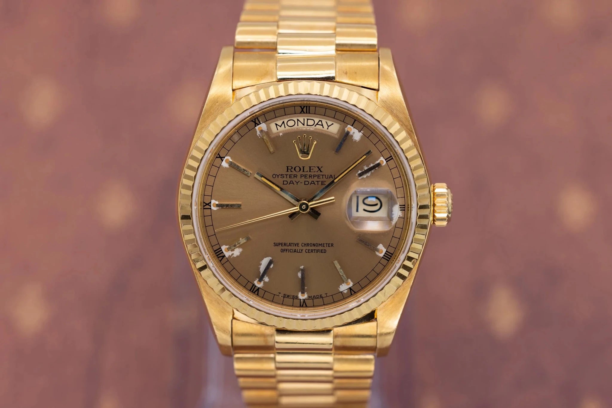 1985 Rolex Day-Date Ref. 18038 | Tropical Brown Dial - Sierra Time Co