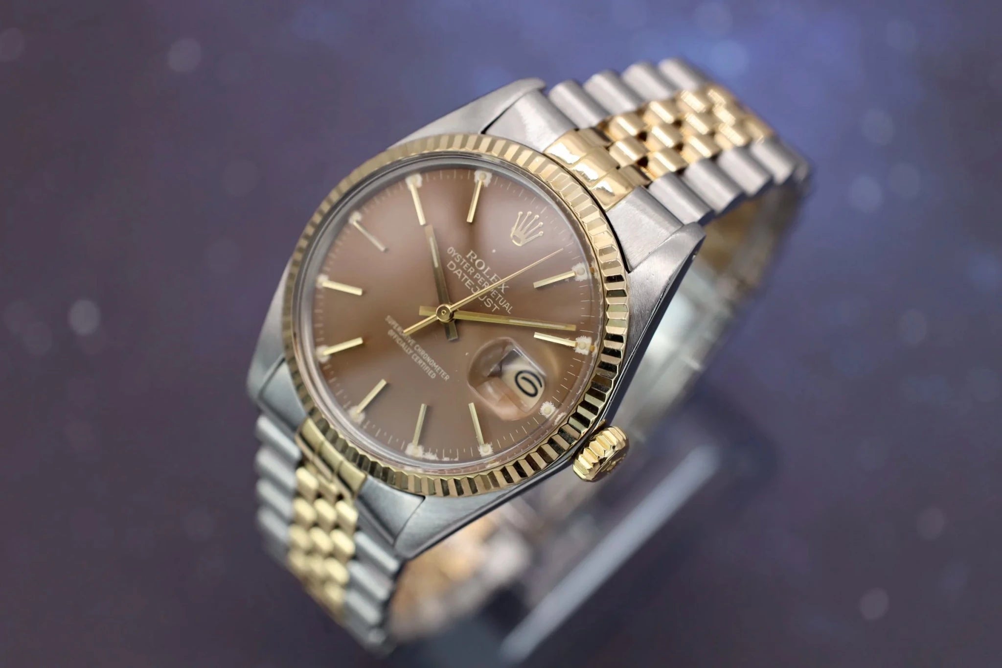 1986 Rolex Datejust Ref. 16013 | Tropical Rootbeer | Box and Papers - Sierra Time Co