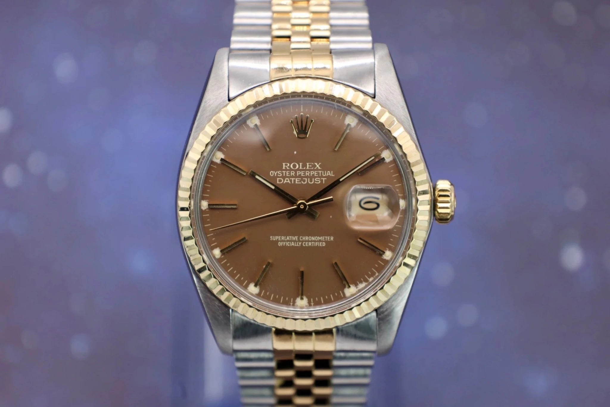 1986 Rolex Datejust Ref. 16013 | Tropical Rootbeer | Box and Papers - Sierra Time Co