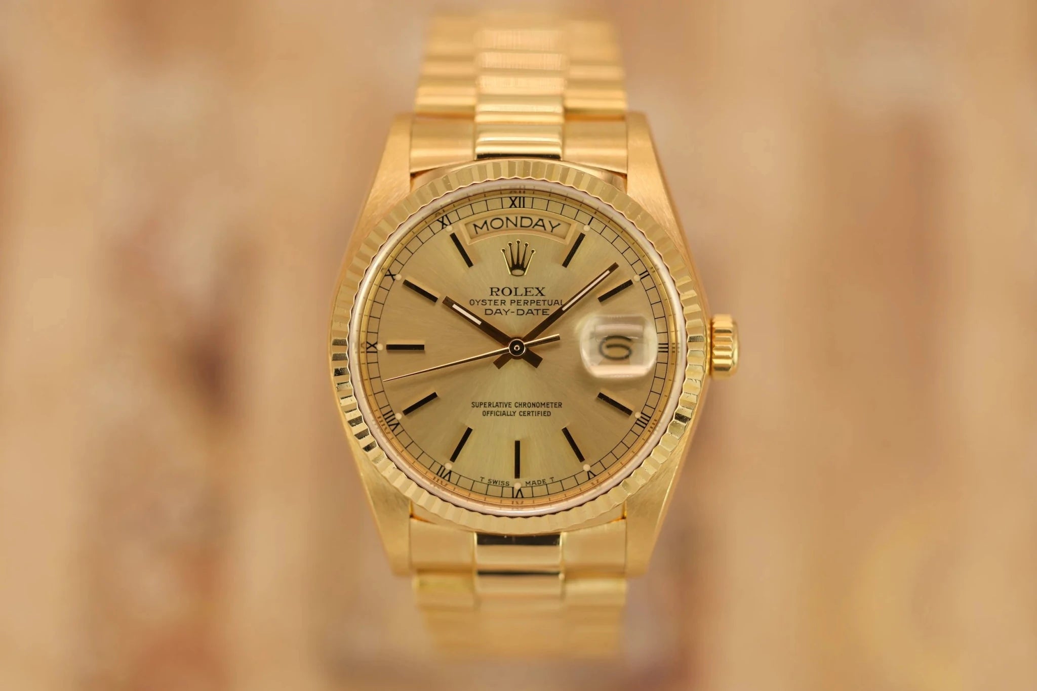 1986 Rolex Day-Date Ref. 18038 | Champagne Dial - Sierra Time Co