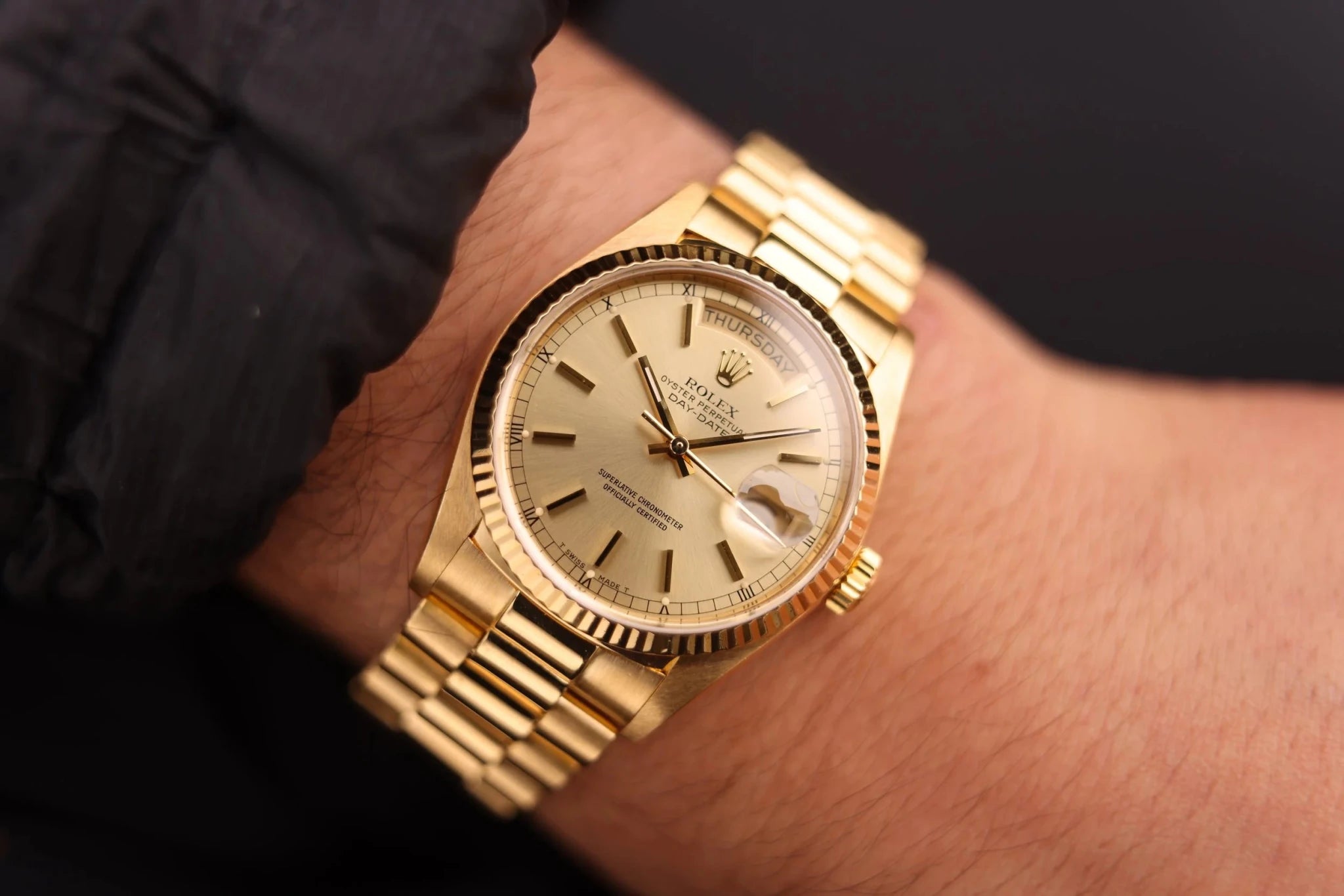1986 Rolex Day-Date Ref. 18038 | Champagne Dial - Sierra Time Co