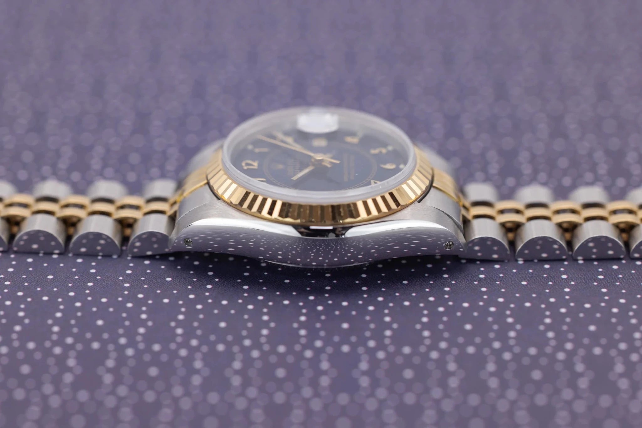 1986 Rolex Ladies Datejust Ref. 69173 | Rare Blue Boiler Gauge Dial - Sierra Time Co