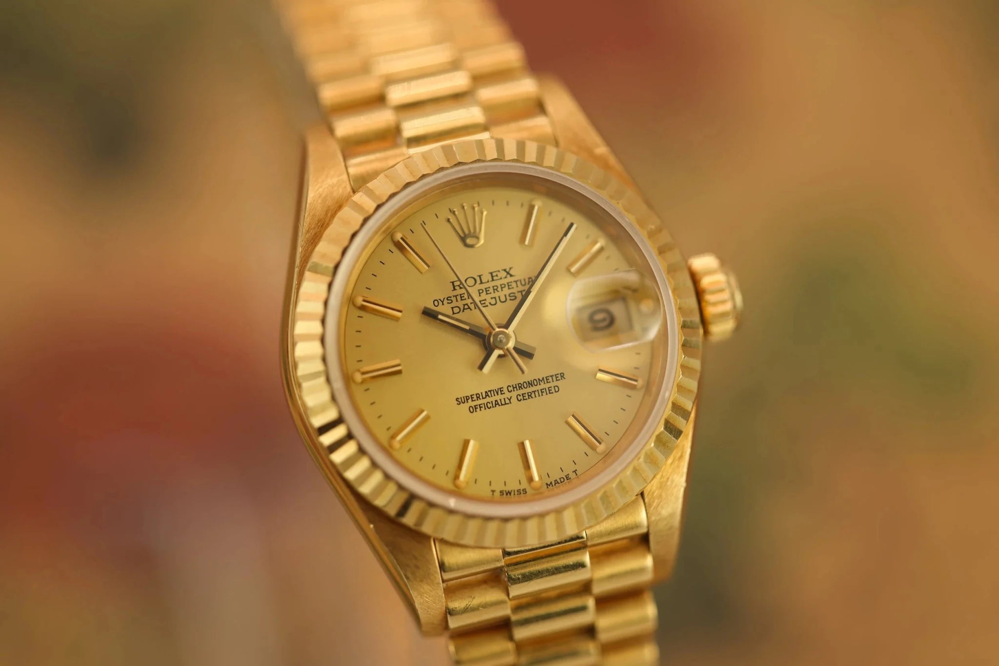 1986 Rolex Ladies Datejust Ref. 69178 | 18K Yellow Gold | Box and Papers - Sierra Time Co