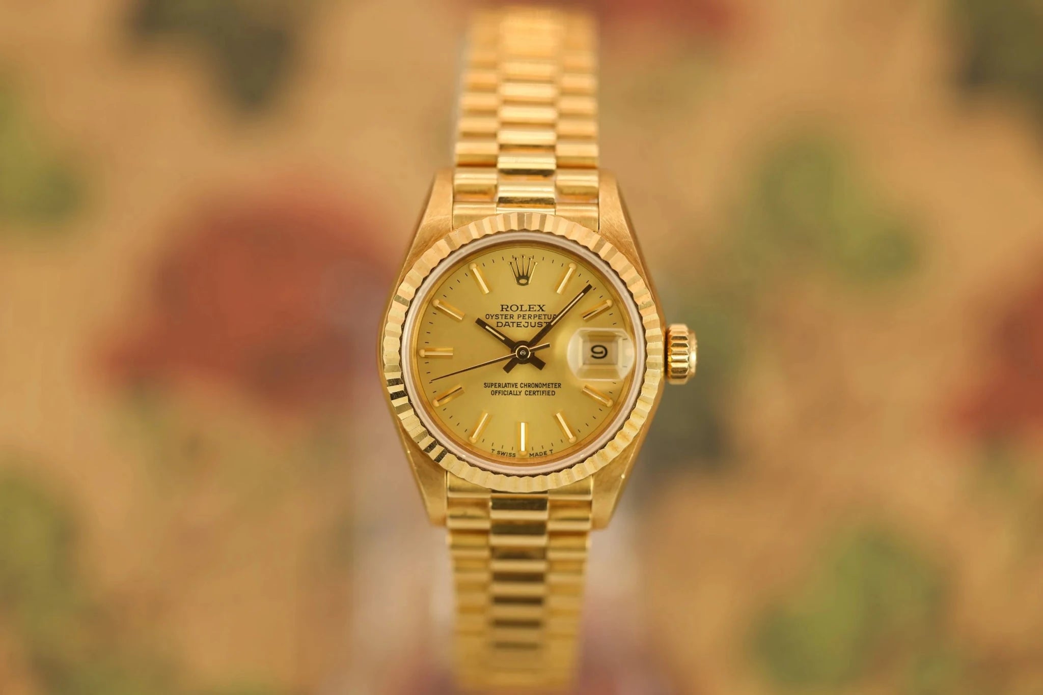 1986 Rolex Ladies Datejust Ref. 69178 | 18K Yellow Gold | Box and Papers - Sierra Time Co