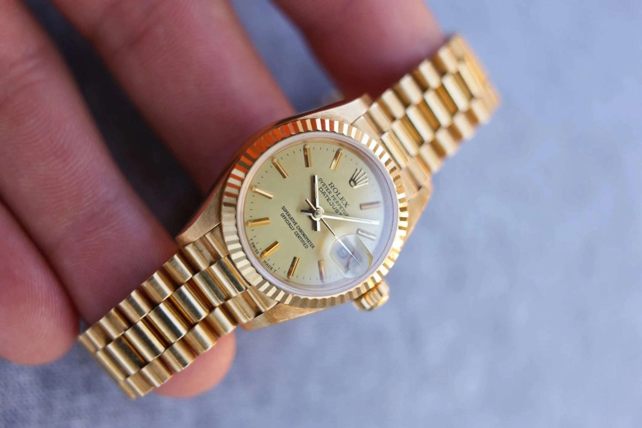 1986 Rolex Ladies Datejust Ref. 69178 | 18K Yellow Gold | Box and Papers - Sierra Time Co